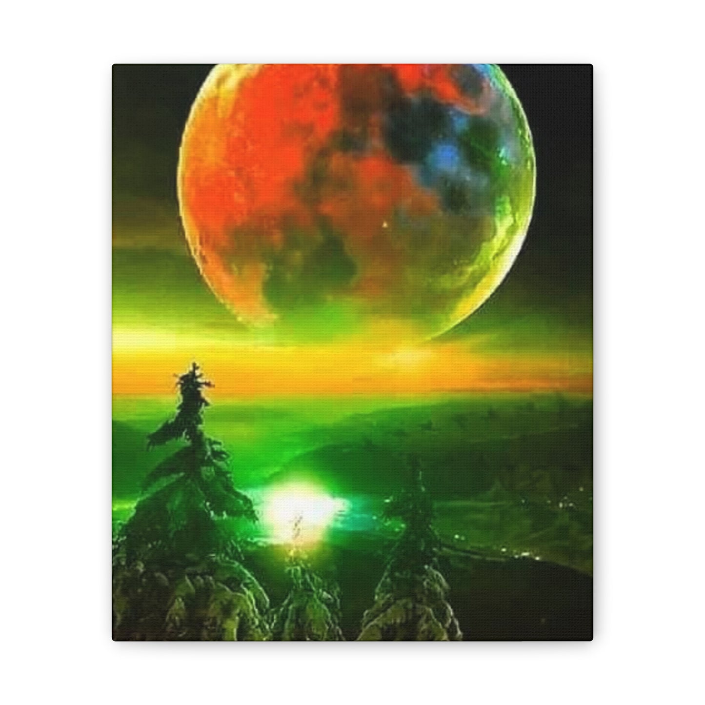 Harvest Moon - Canvas Stretched, 0.75"