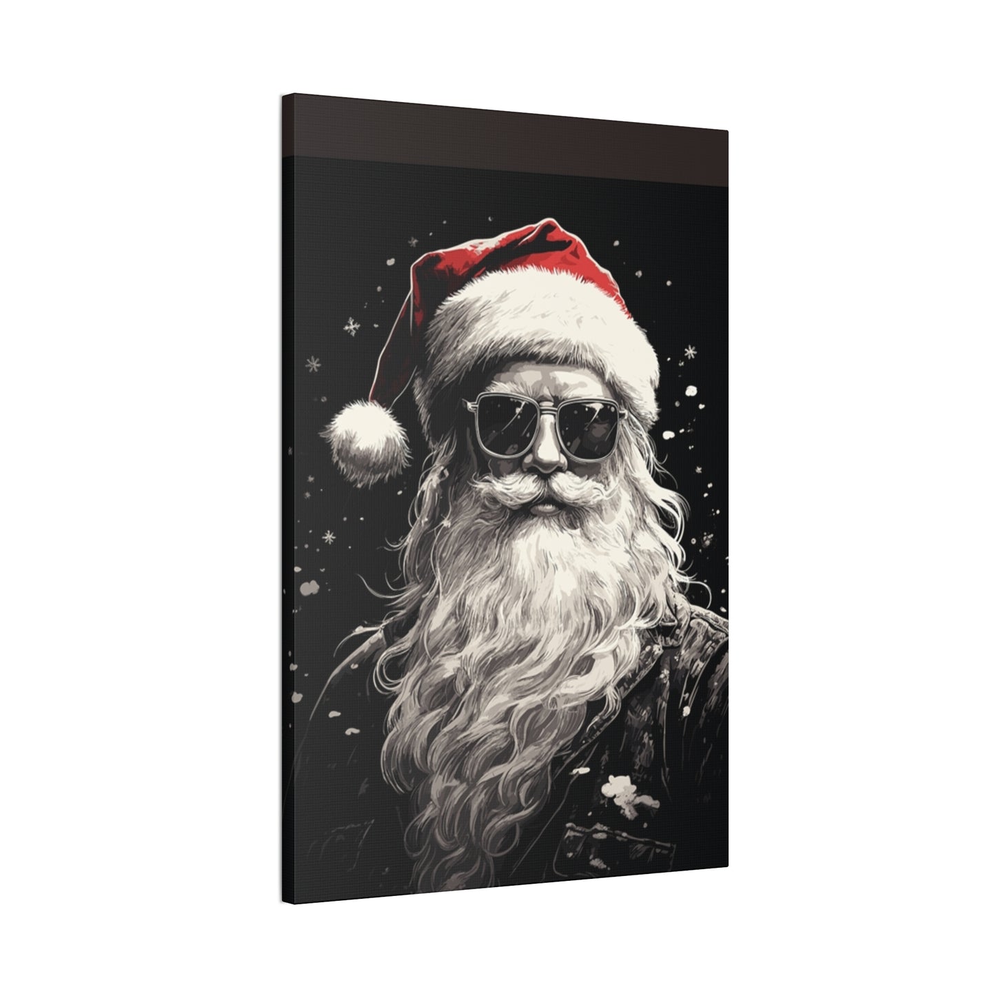 Hip Santa - Canvas Stretched, 0.75" - Christmas