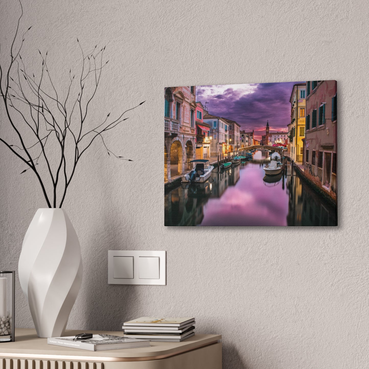 Venice Canal - Canvas Stretched, 0.75"