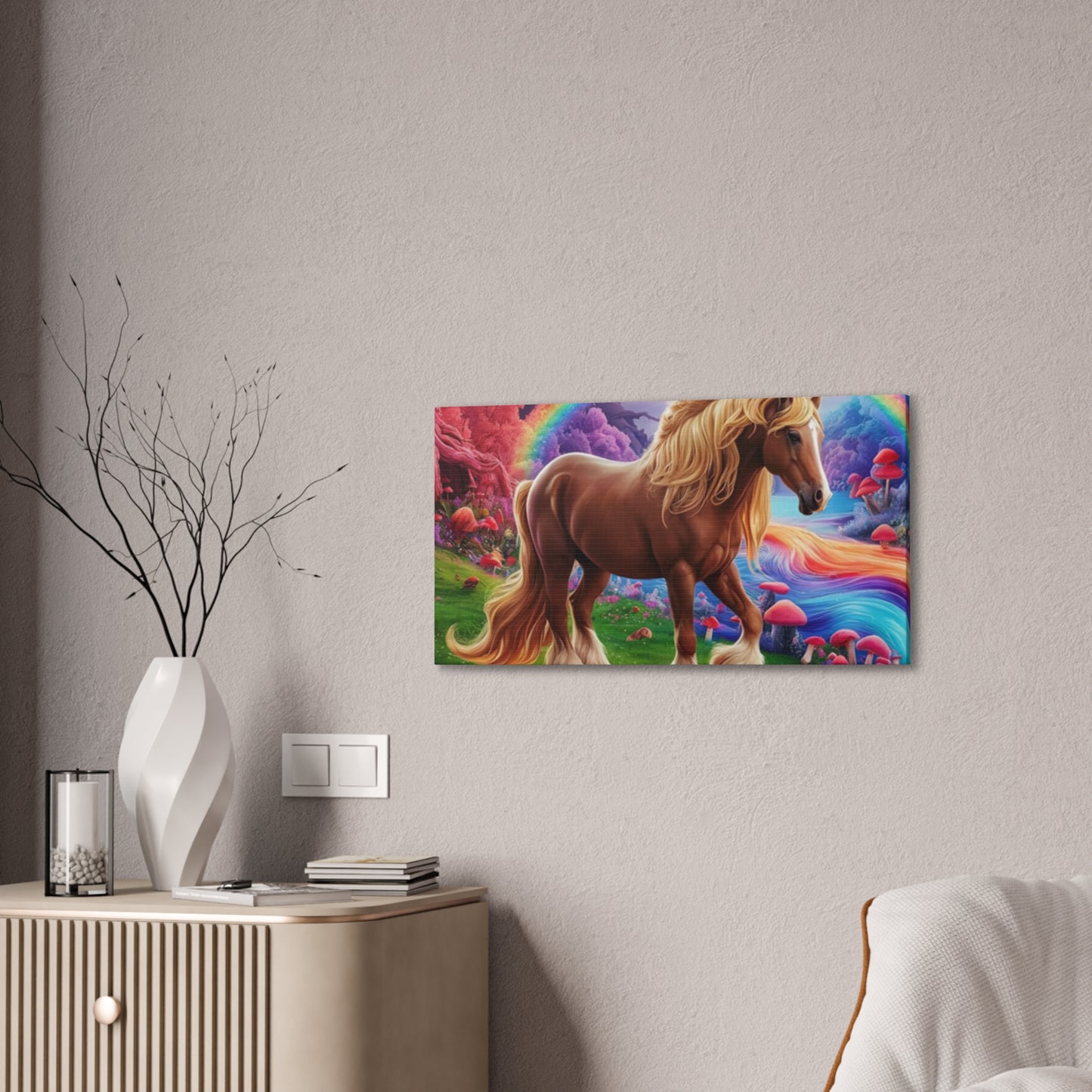 Colorful Horse - Canvas Stretched, 0.75"