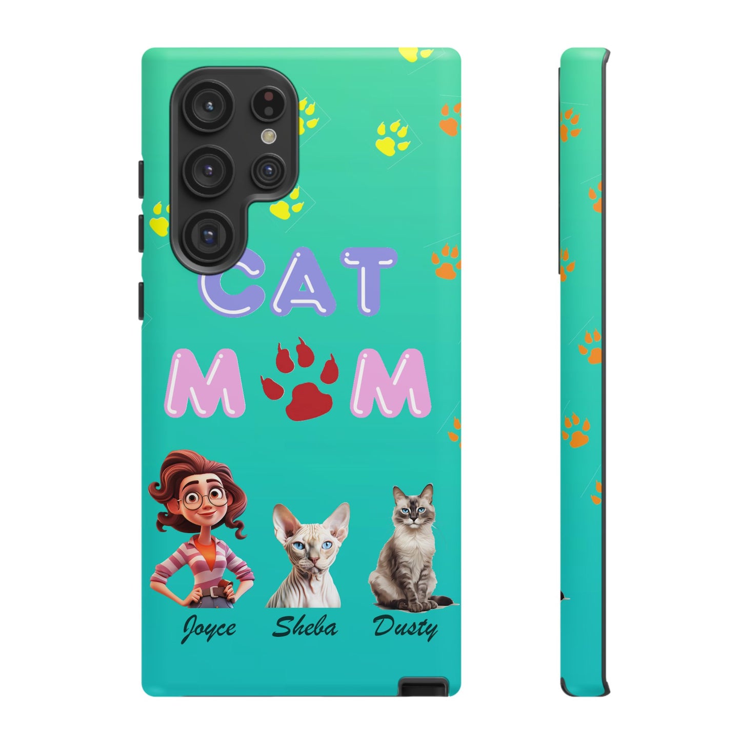 Cat Mom - Tough Cases - Mother's Day - Whimsical