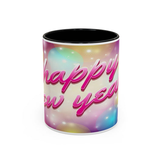 Happy New Year - Accent Coffee Mug (11, 15oz)