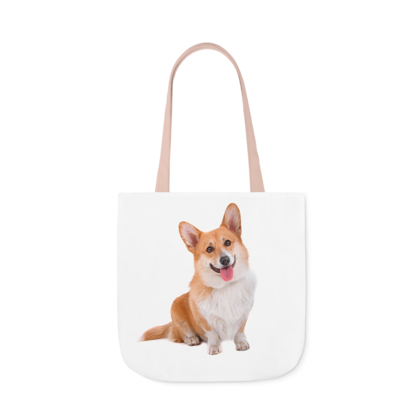 Corgi 1 - Canvas Tote Bag, 5-Color Straps