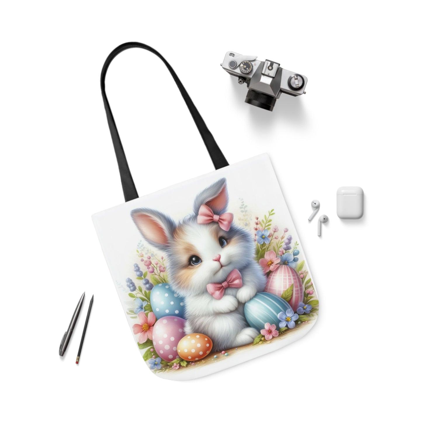 Easter - Canvas Tote Bag, 5-Color Straps -