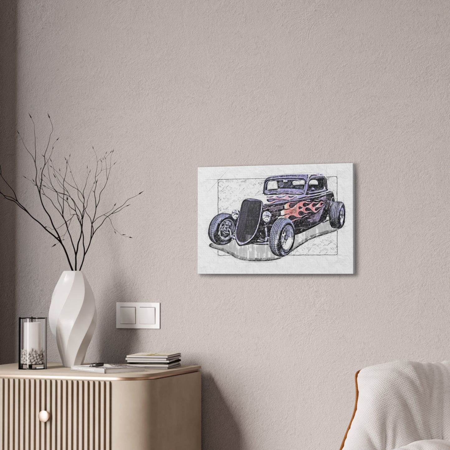 Hot Rod 1 - Canvas Stretched, 0.75" - Father's Day