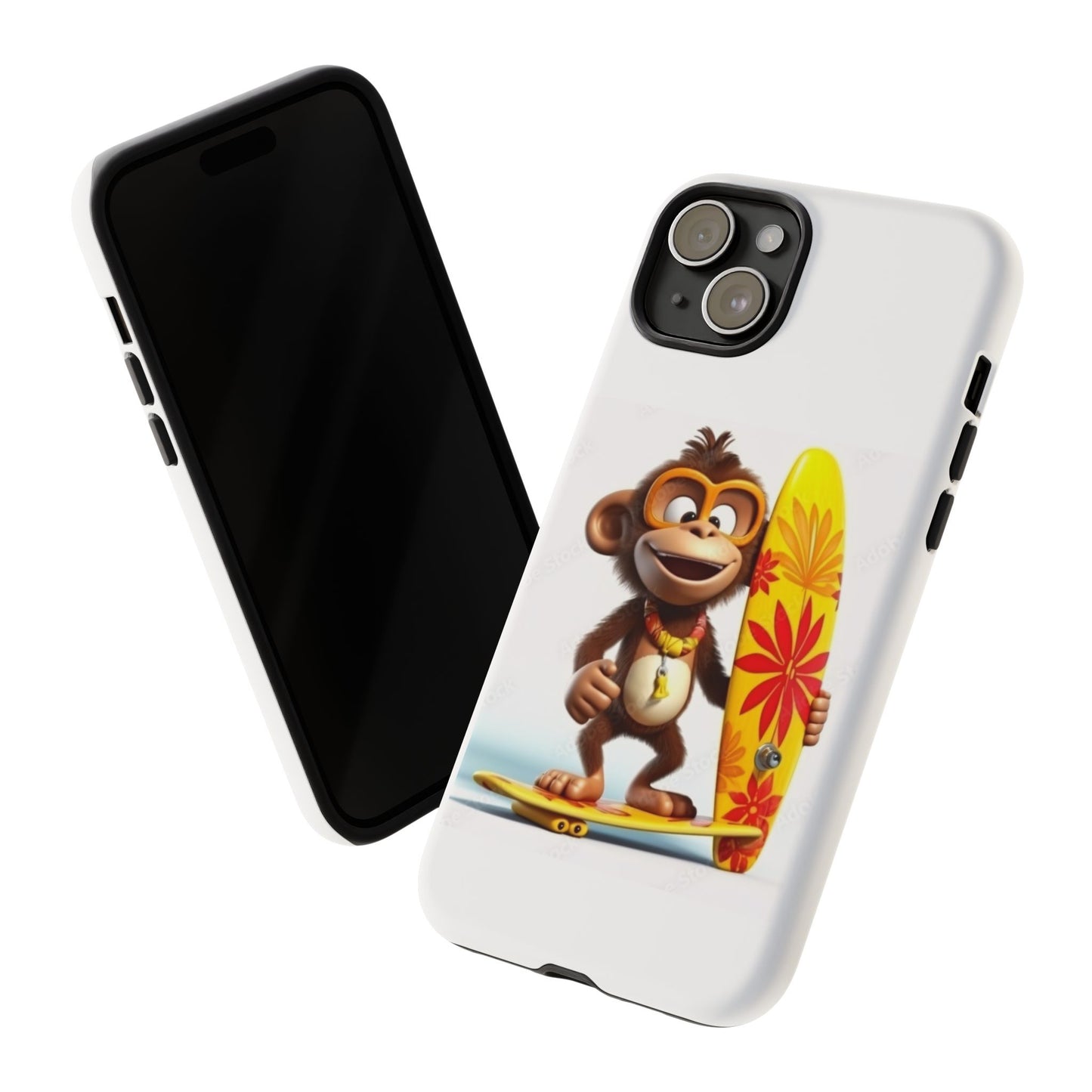 Surfer Monkey -Tough Whimsical Phone Cases