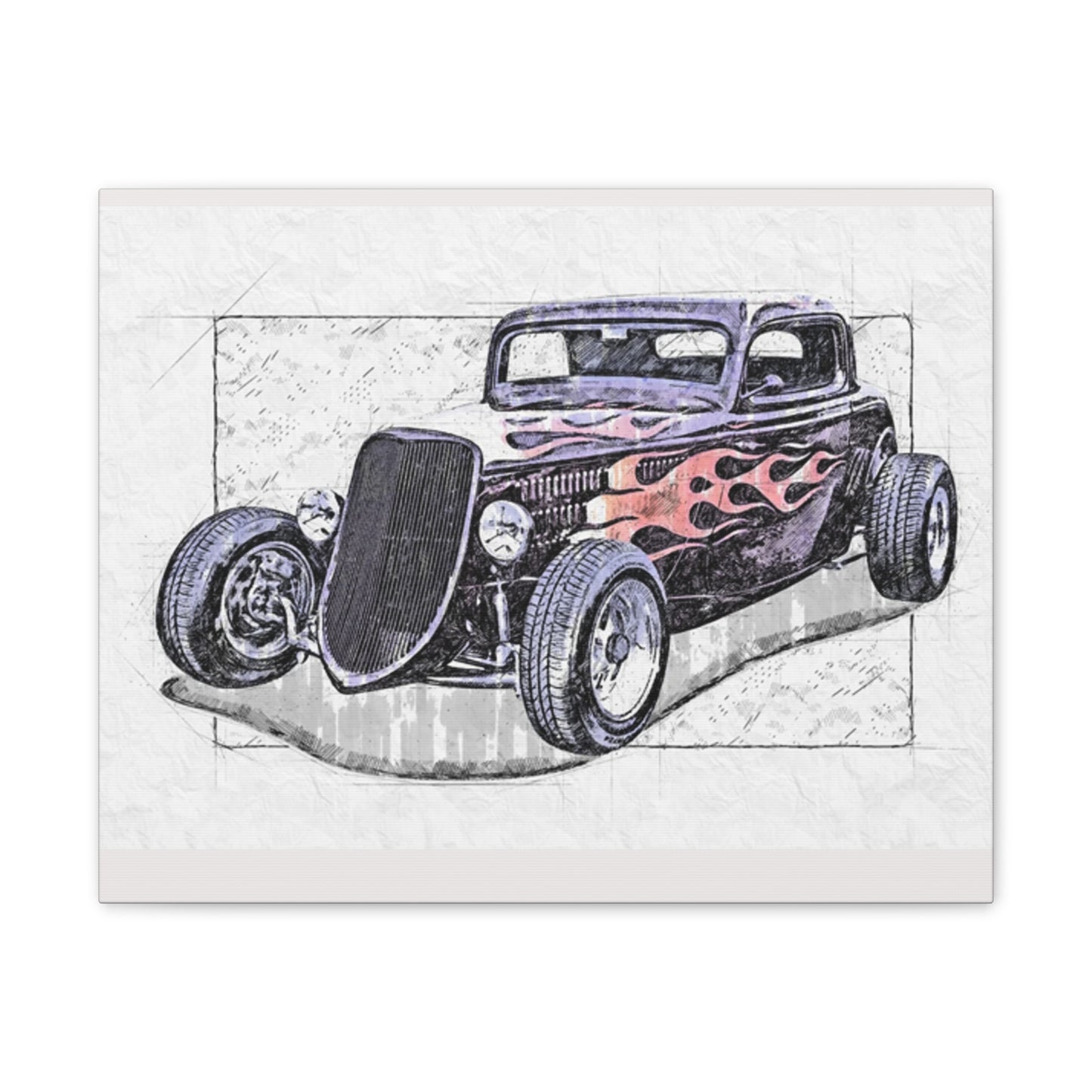 Hot Rod 1 - Canvas Stretched, 0.75" - Father's Day