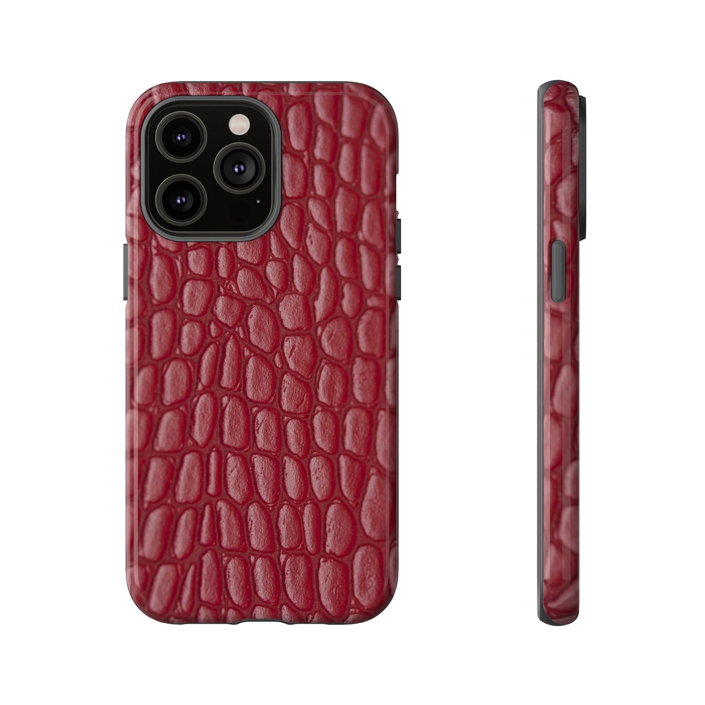 Red Leather - Tough Cases - Whimsical Phone Cases