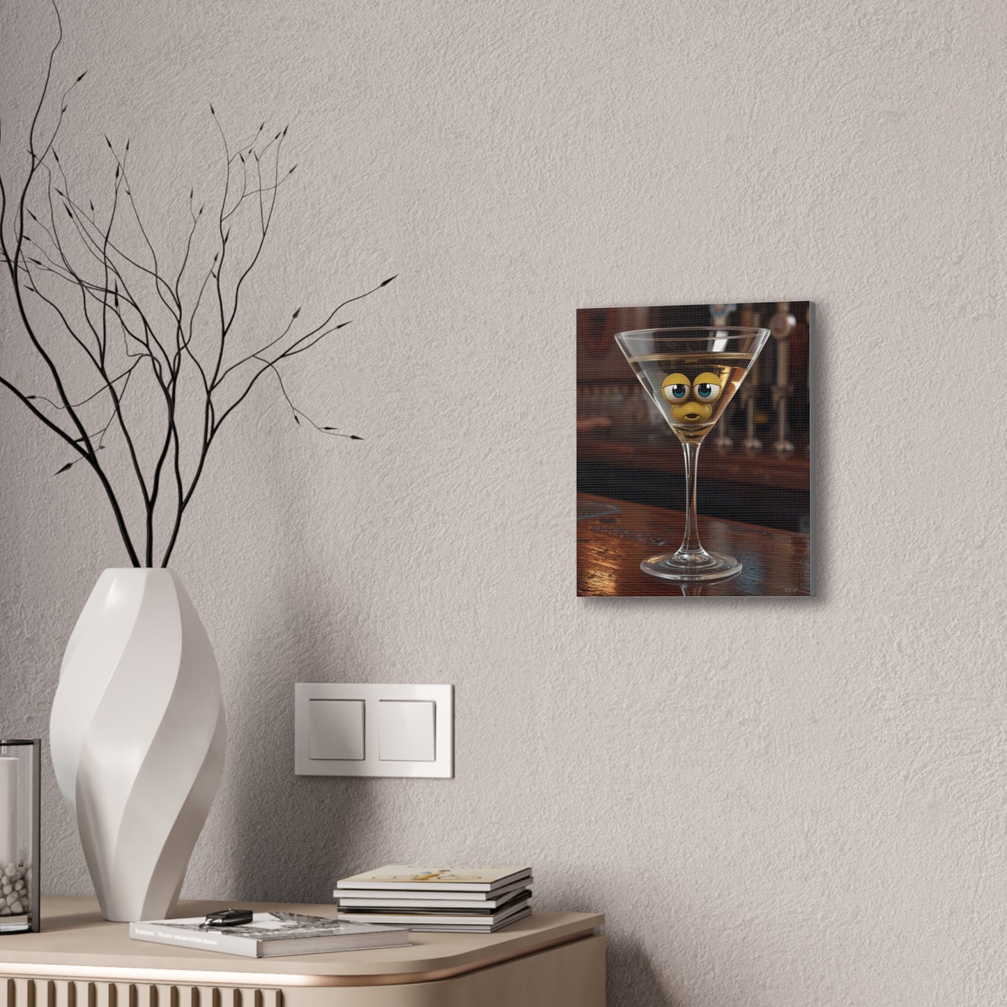 Single Drink - Canvas Stretched, 0.75" - 2026 Wall Art - Creative