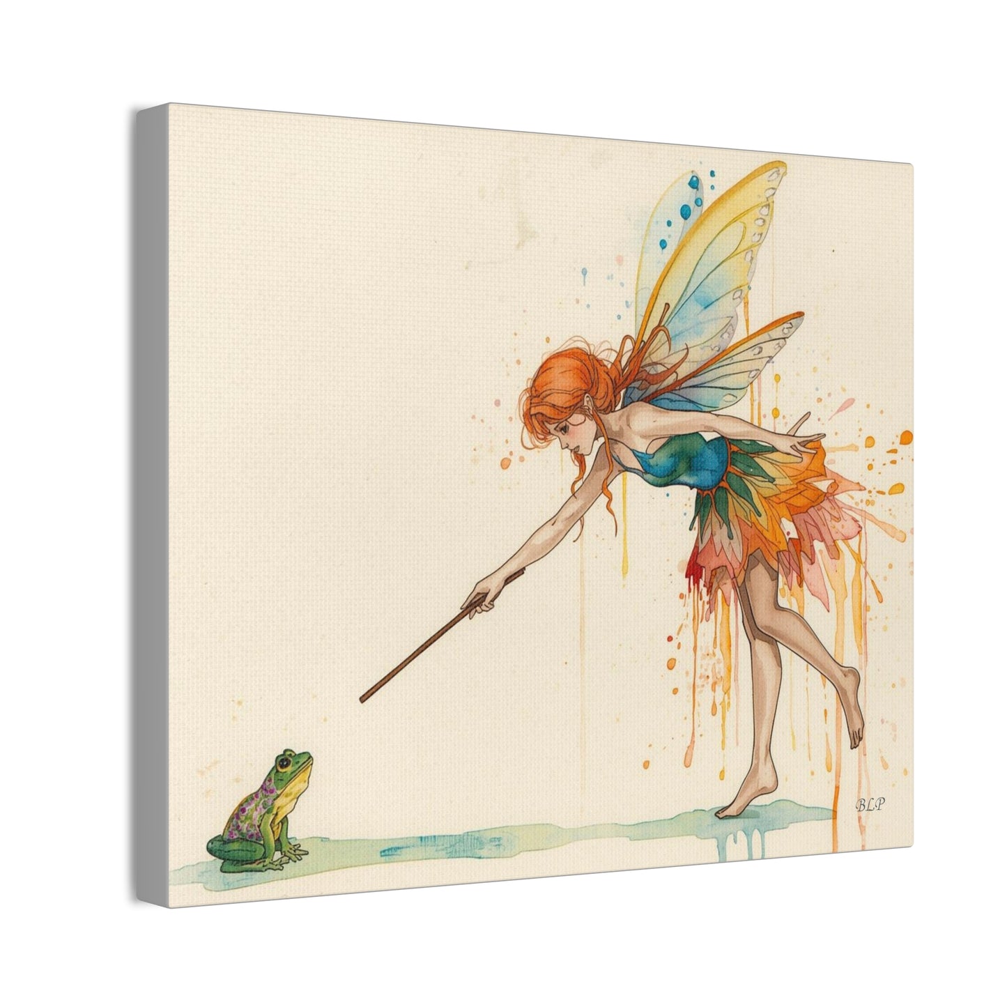 Fairy and the Frog - Canvas Stretched, 0.75" - Wall Art 2026 - Creative