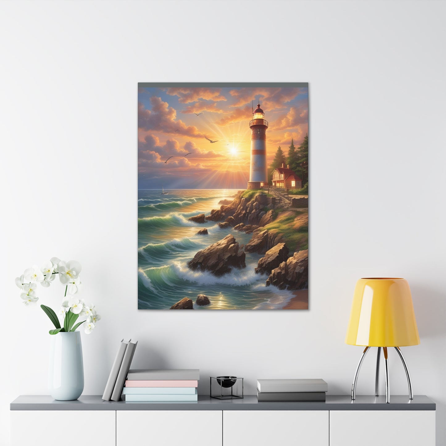 Light House - Canvas Stretched, 0.75"