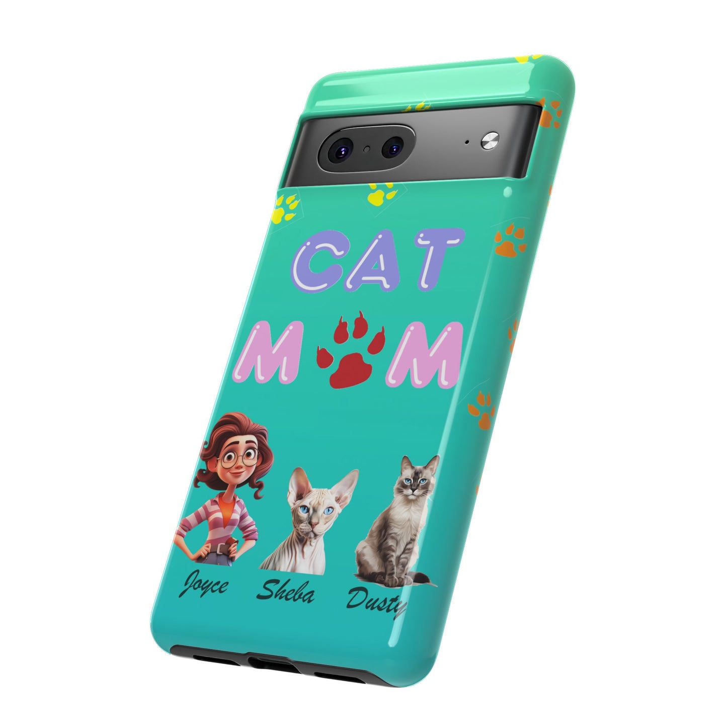 Cat Mom - Tough Cases - Mother's Day - Whimsical