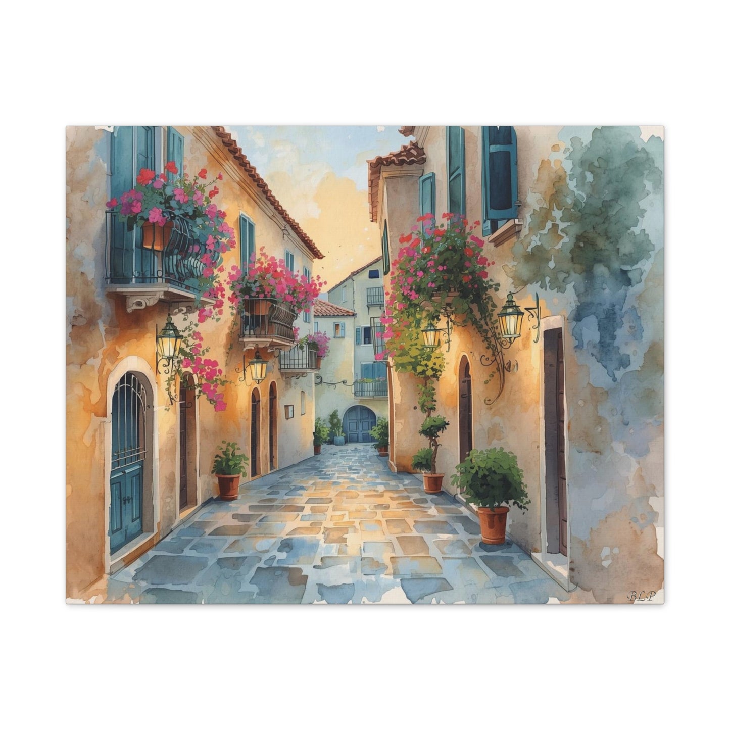 Old Italian Street - Canvas Stretched, 0.75"- 2026 Wall Art Places