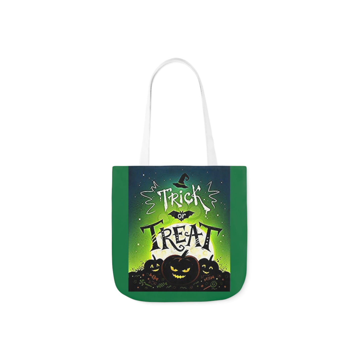 Trick or Treat - Canvas Tote Bag, 5-Color Straps - Halloween