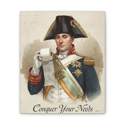 Napoleon - Canvas Stretched, 0.75" - 2026 Wall Art - Bathroom Humor