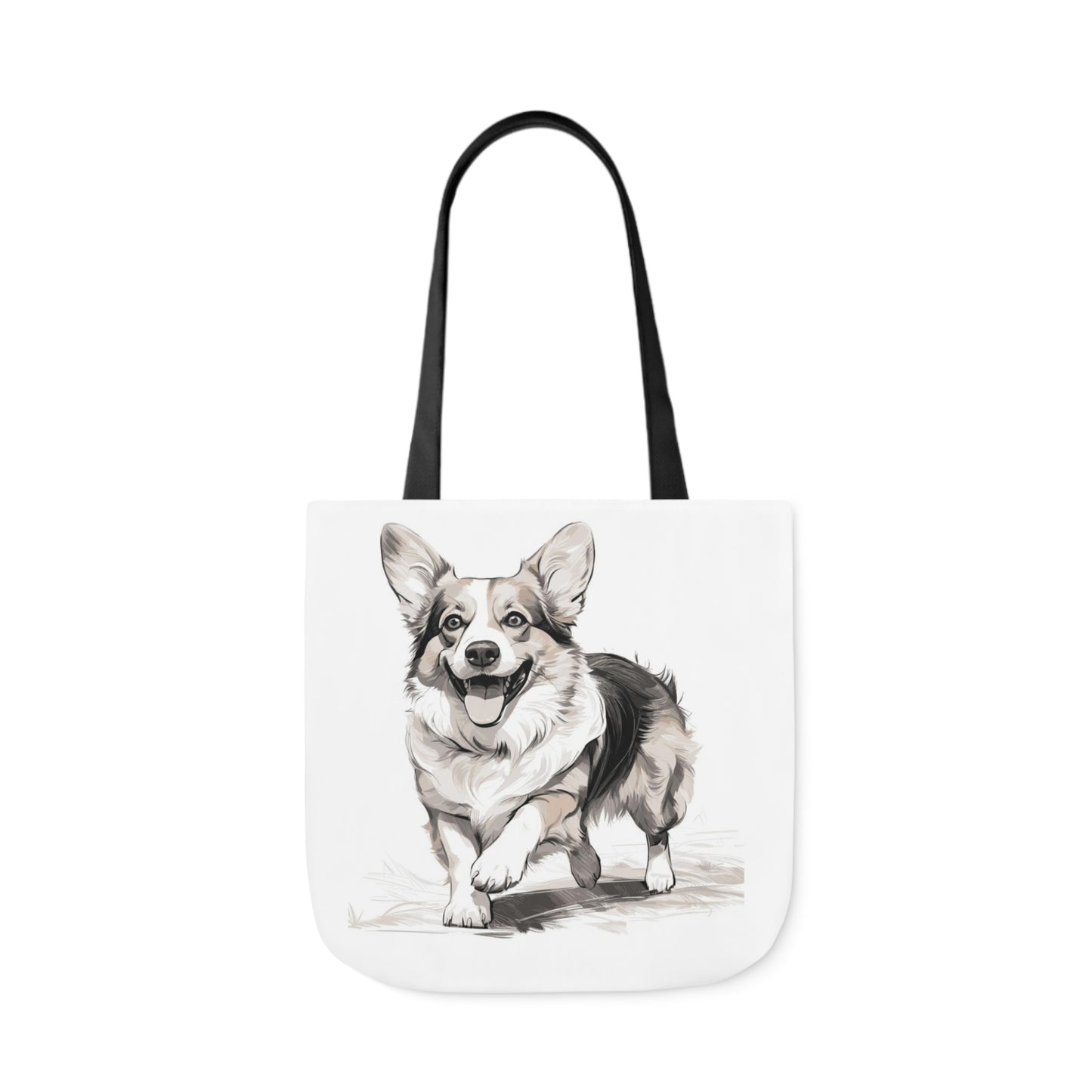 Corgi 2 - Canvas Tote Bag, 5-Color Straps