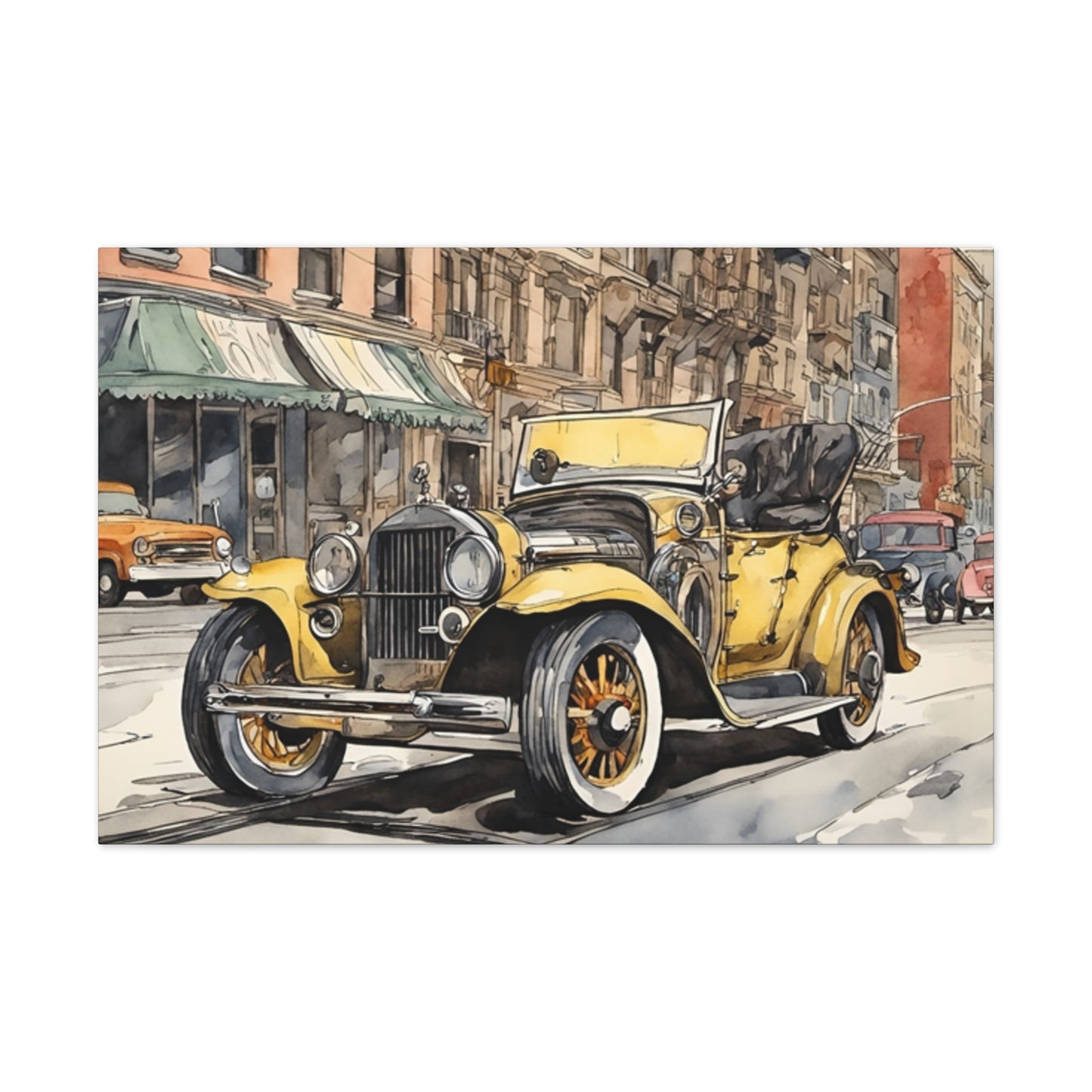 Antique Car - Canvas Stretched, 0.75" - Father's Day