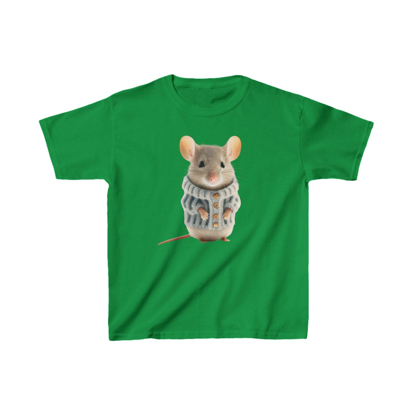 Kids H= Mouse in a Sweater - Heavy Cotton™ T-Shirts