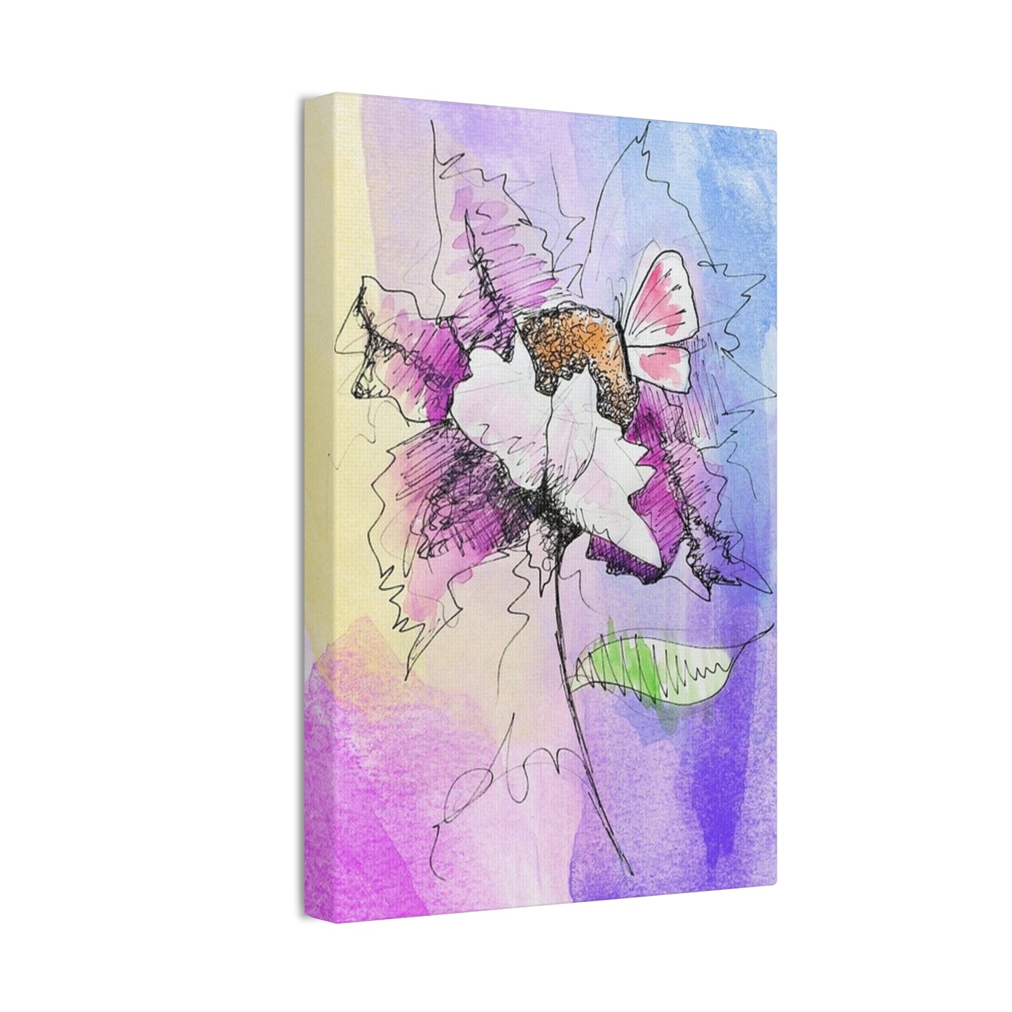 Abstract Flower - Canvas Stretched, 0.75"