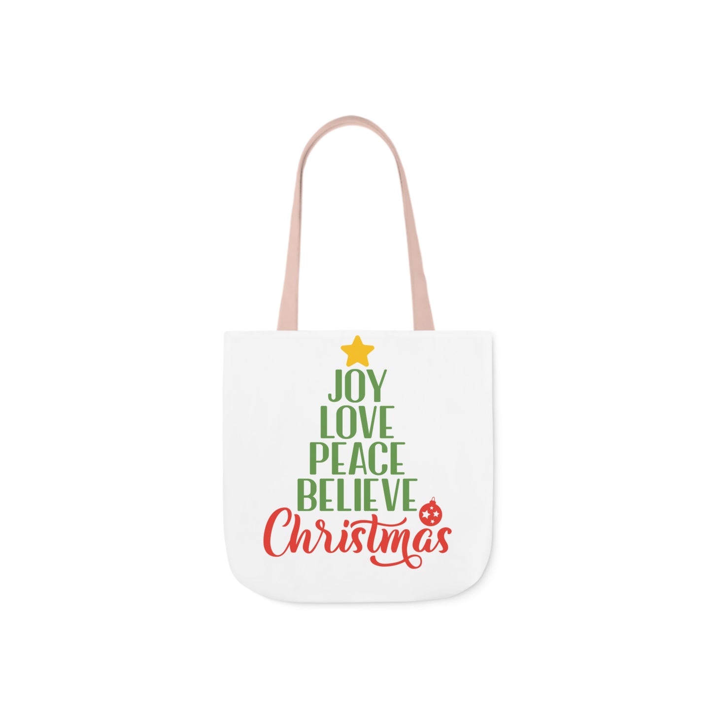 Love - Canvas Tote Bag, 5-Color Straps - Christmas