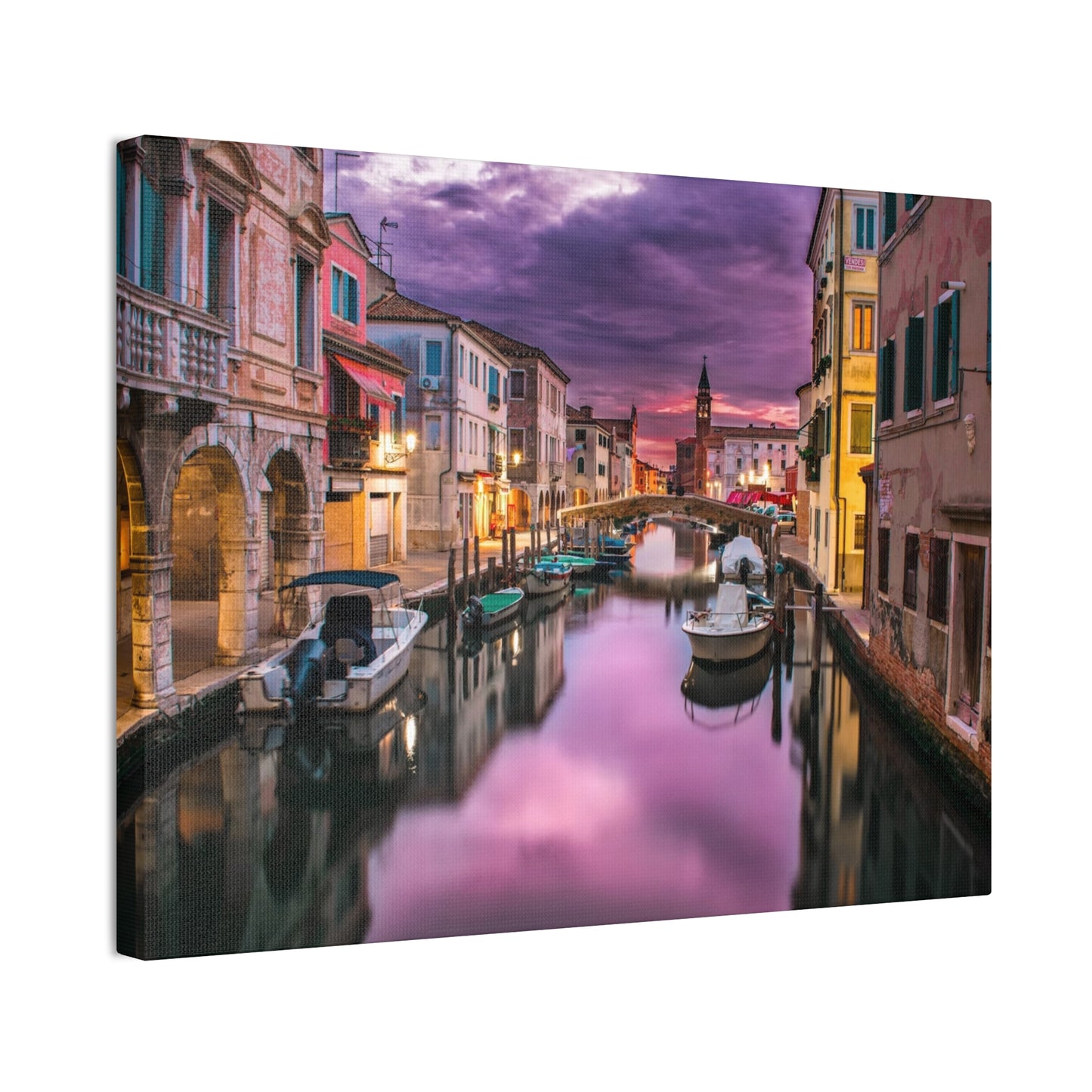 Venice Canal - Canvas Stretched, 0.75"