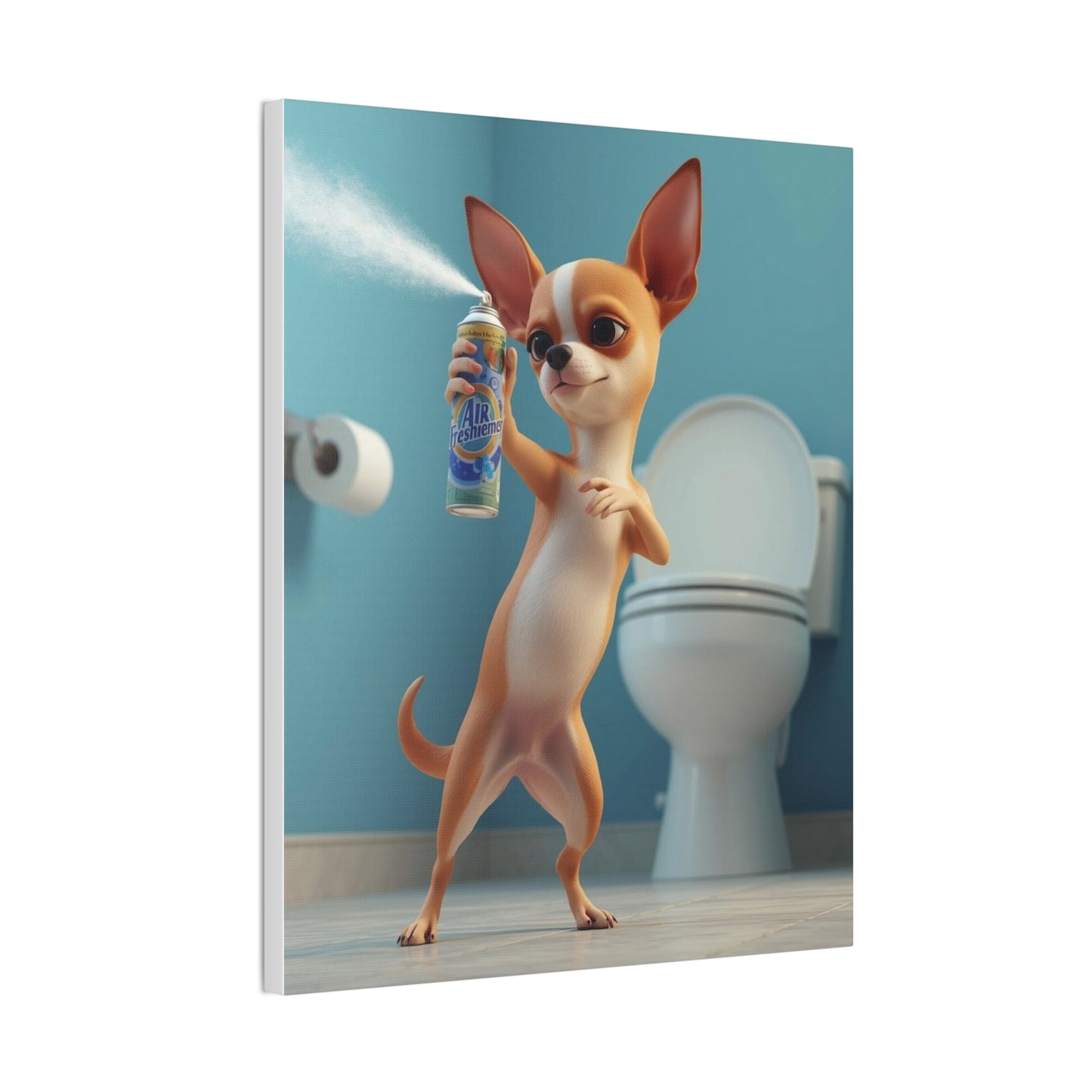 Chihuahua - Canvas Stretched, 0.75" - Wall art 2026 - Bathroom Humor