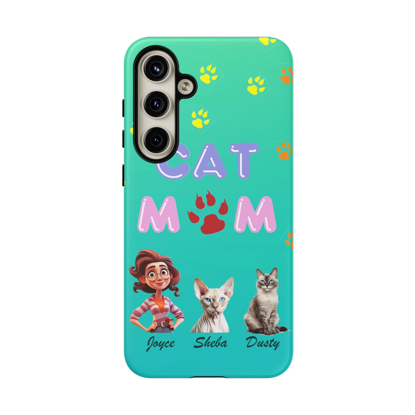 Cat Mom - Tough Cases - Mother's Day - Whimsical