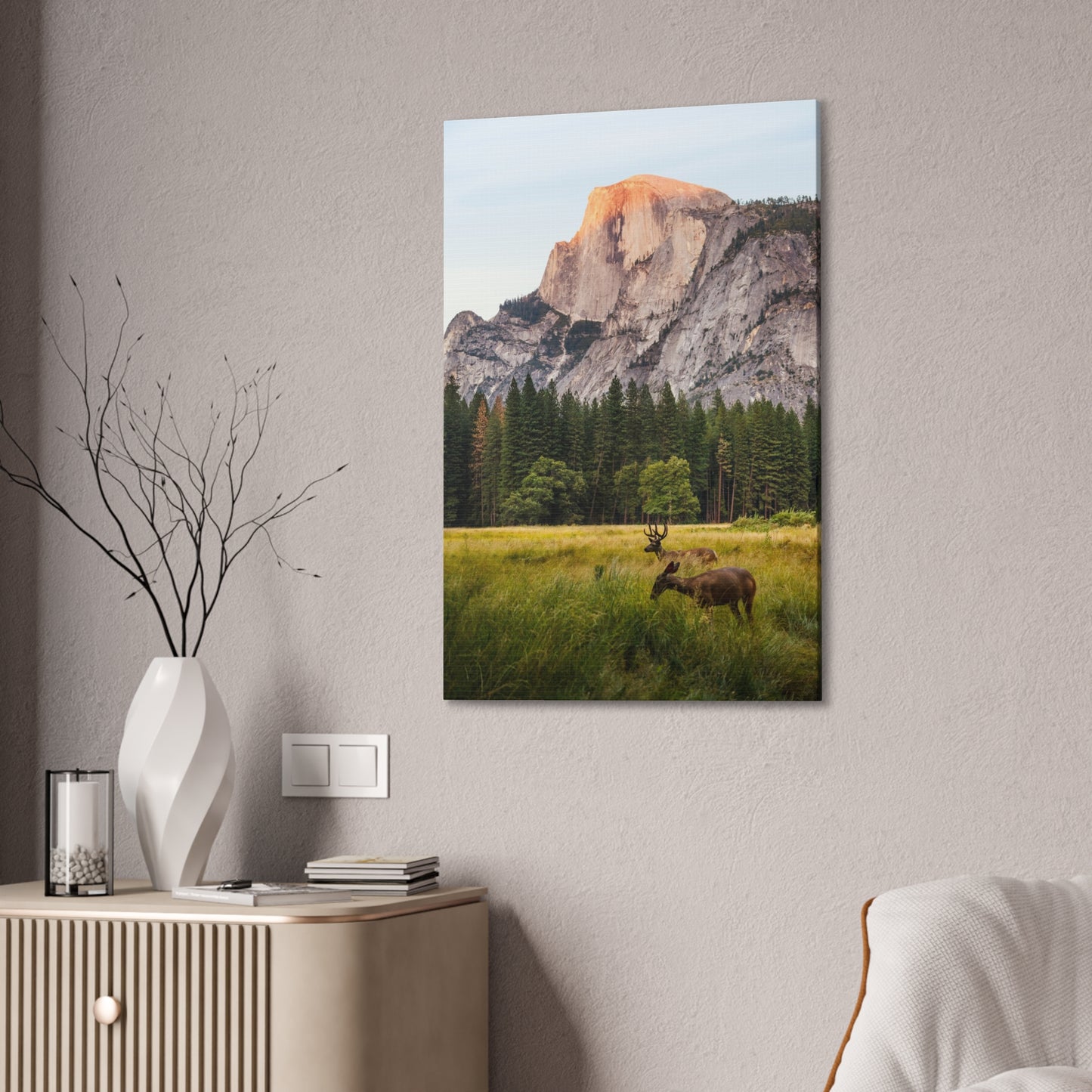 Half Dome Meadow - Canvas Stretched, 0.75"