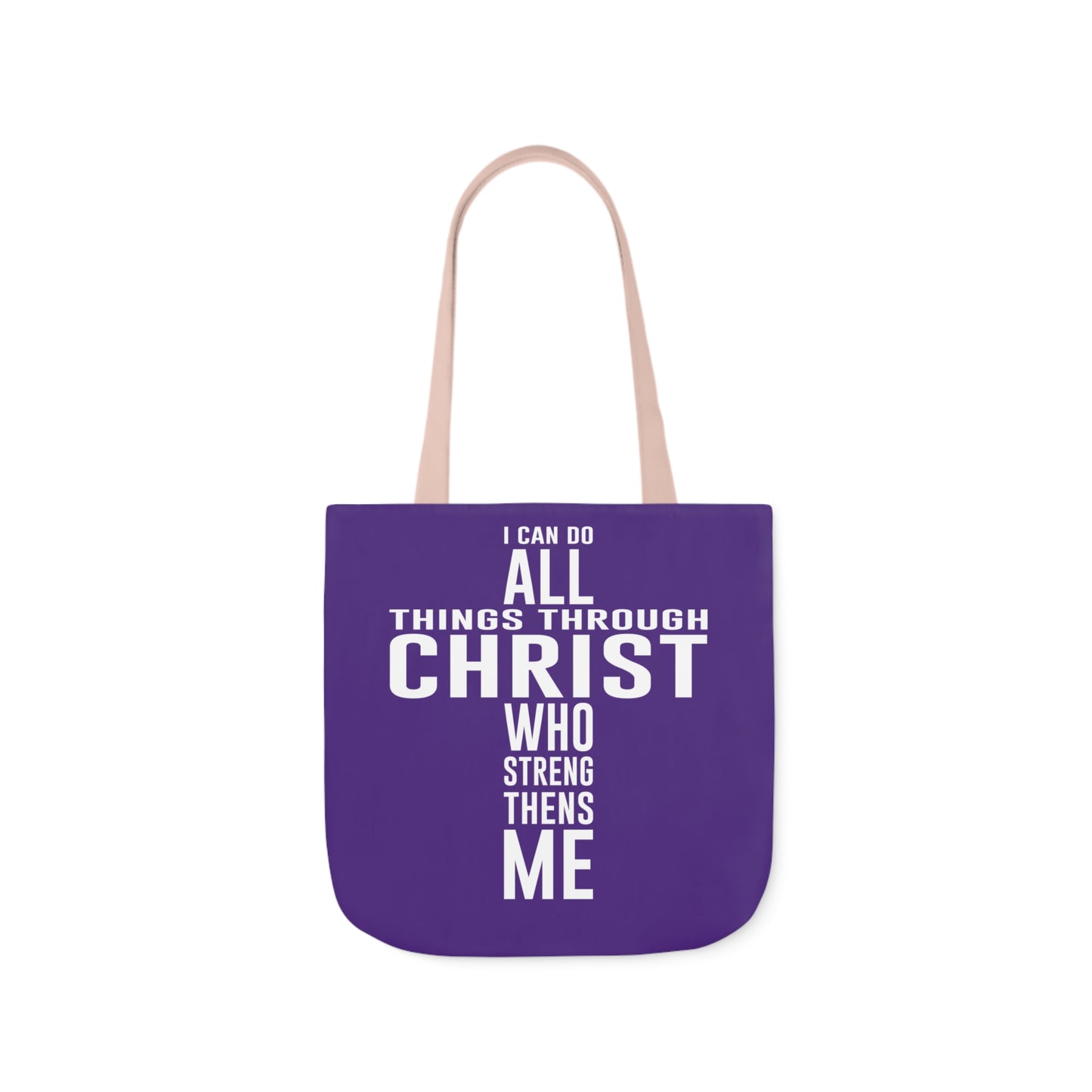 I can do - Canvas Tote Bag, 5-Color Straps - Religious