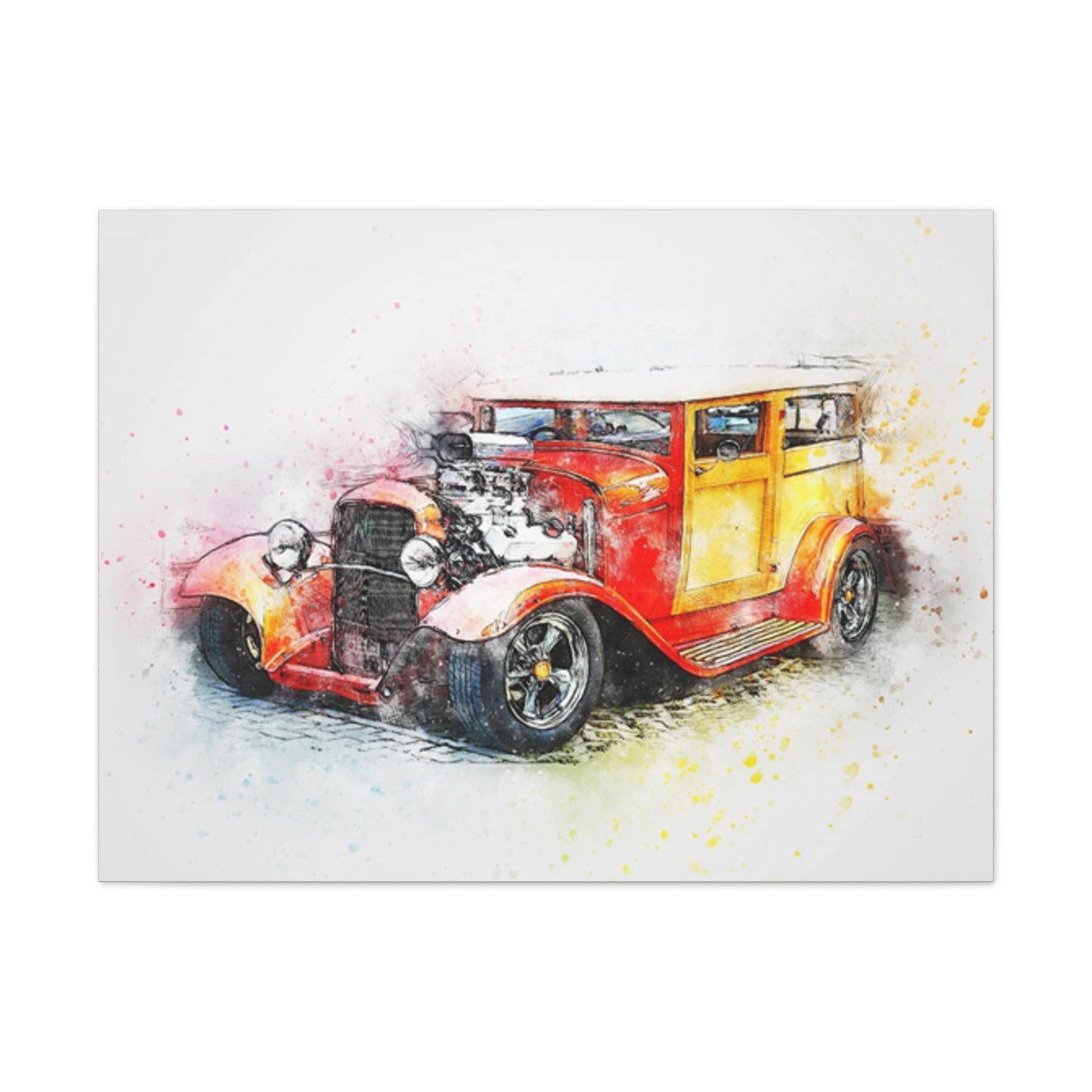 Hot Rod - Canvas Stretched, 0.75" - Father's Day