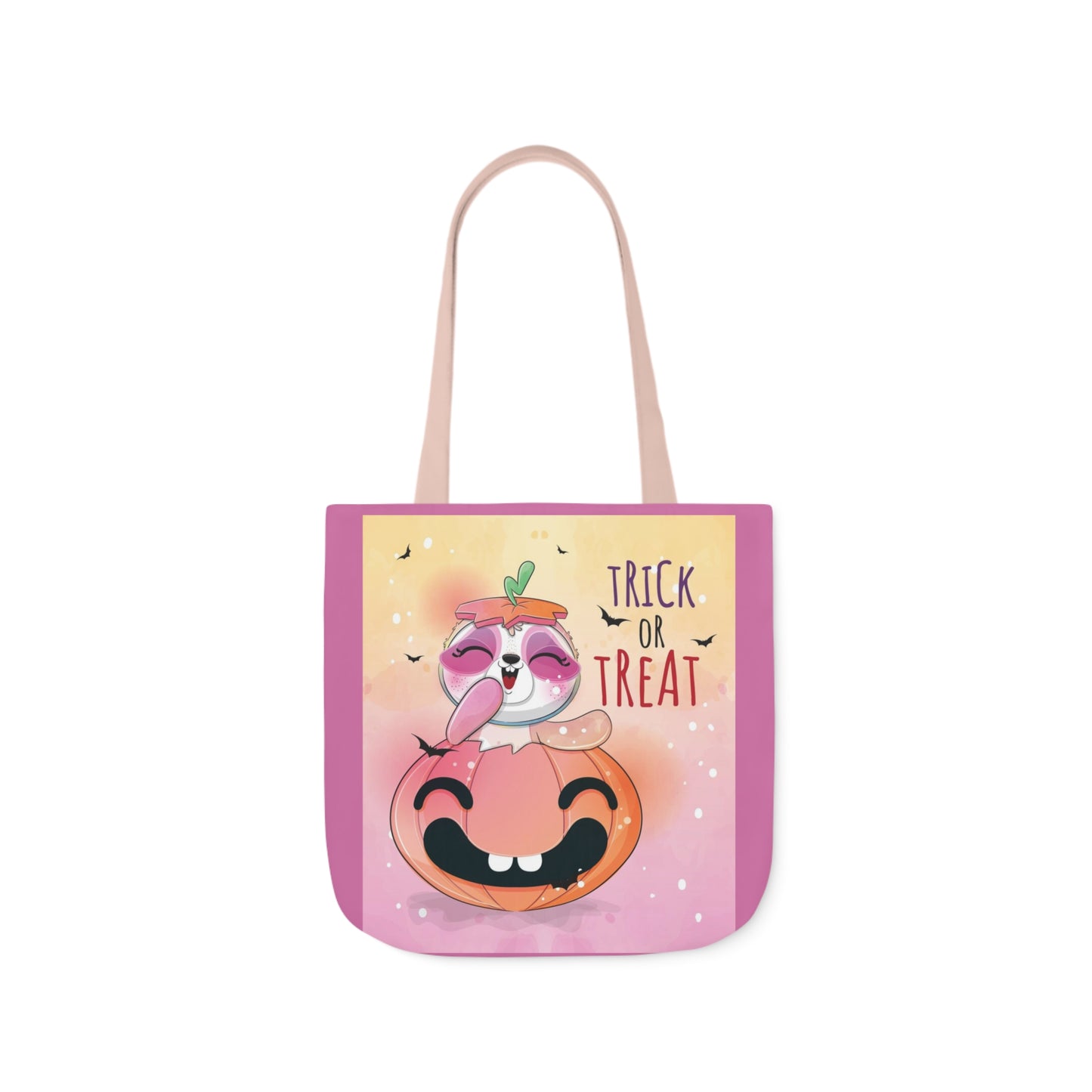 Trick or Treat - Canvas Tote Bag, 5-Color Straps - Halloween