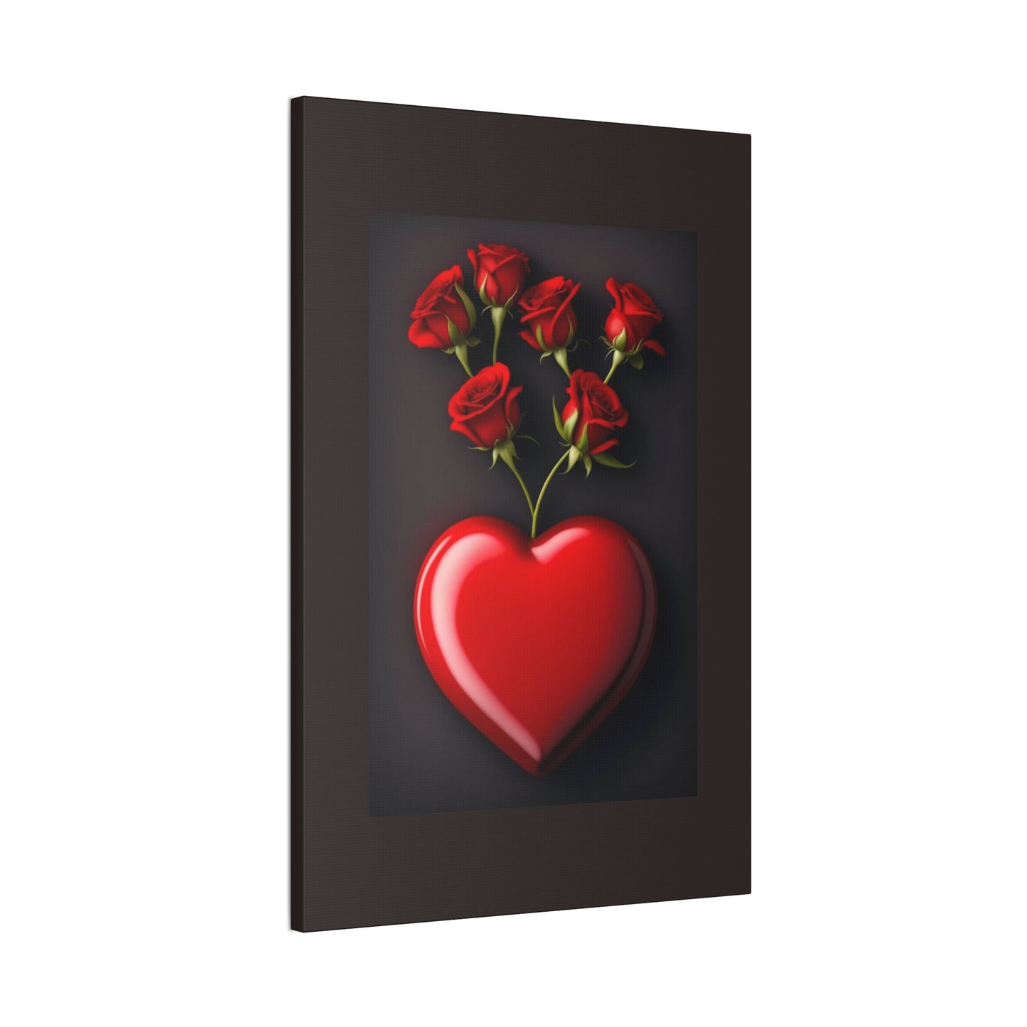 Heart and Roses - Canvas Stretched, 0.75" - Mother's Day