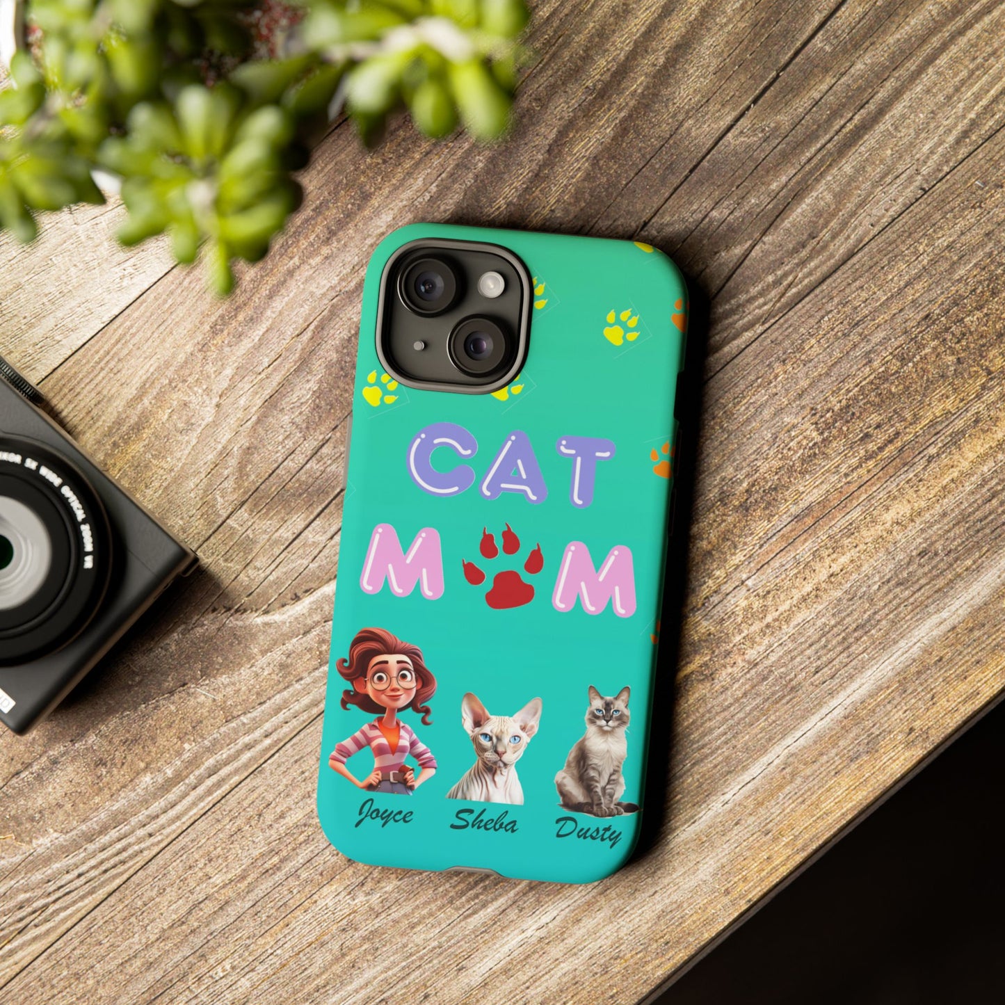 Cat Mom - Tough Cases - Mother's Day - Whimsical