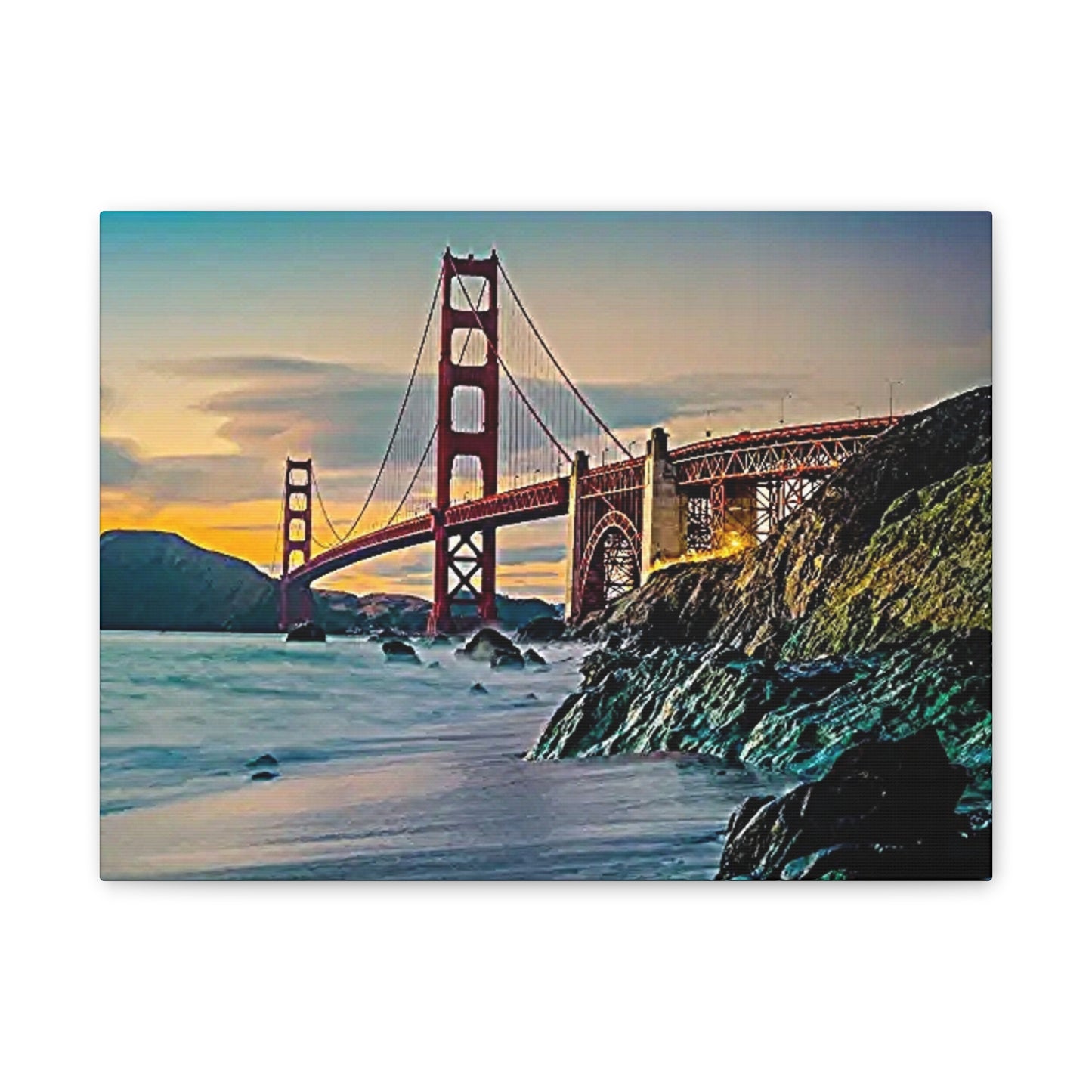 Golden Gate - Canvas Stretched, 0.75"