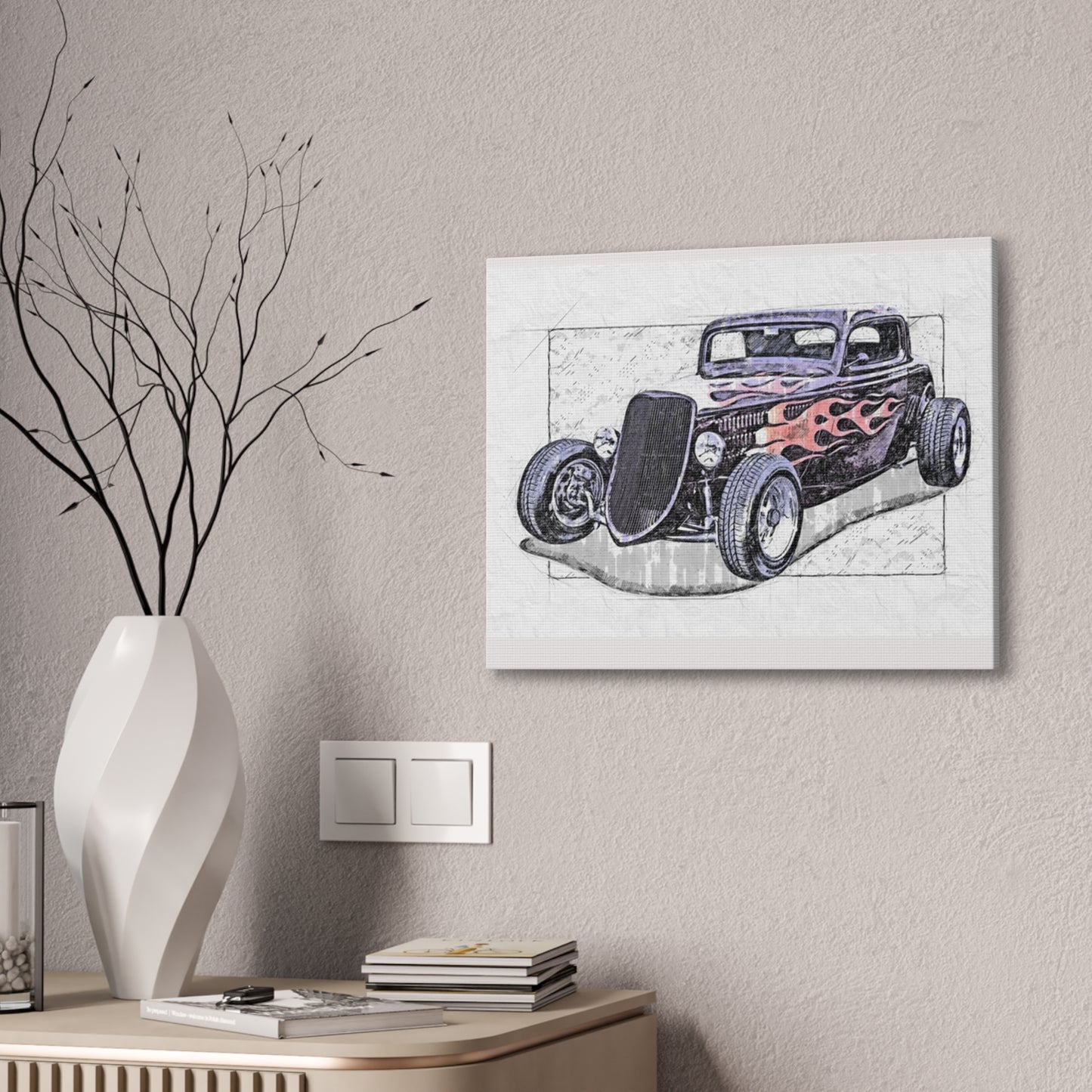 Hot Rod 1 - Canvas Stretched, 0.75" - Father's Day