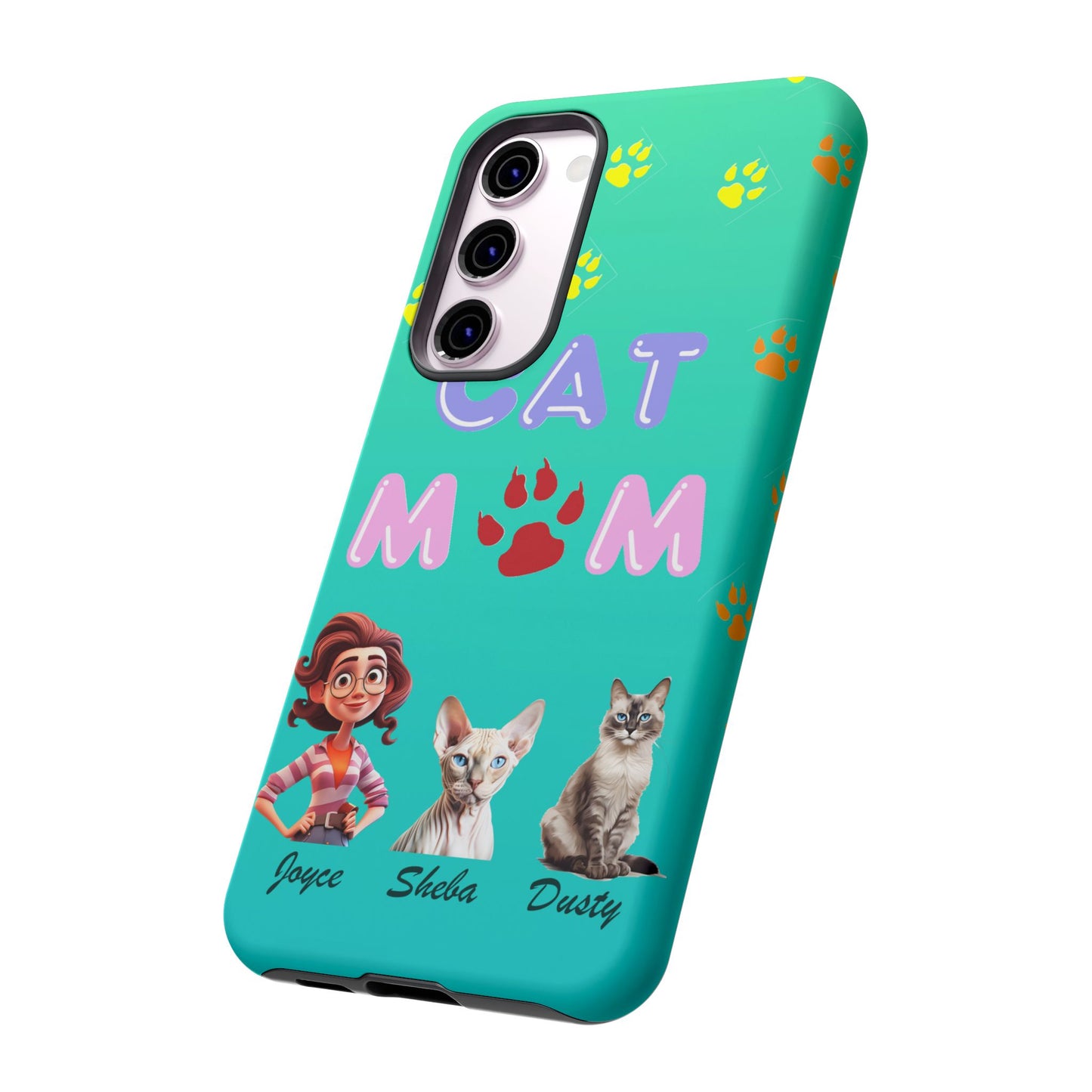 Cat Mom - Tough Cases - Mother's Day - Whimsical