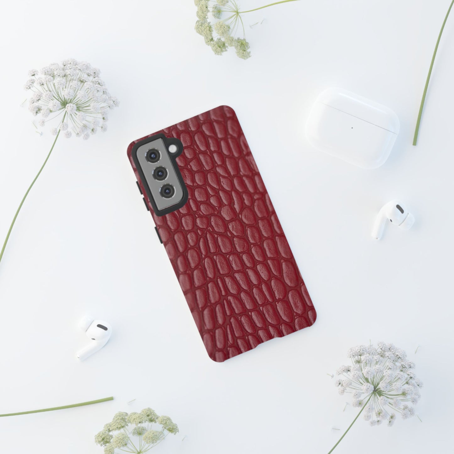 Red Leather - Tough Cases - Whimsical Phone Cases