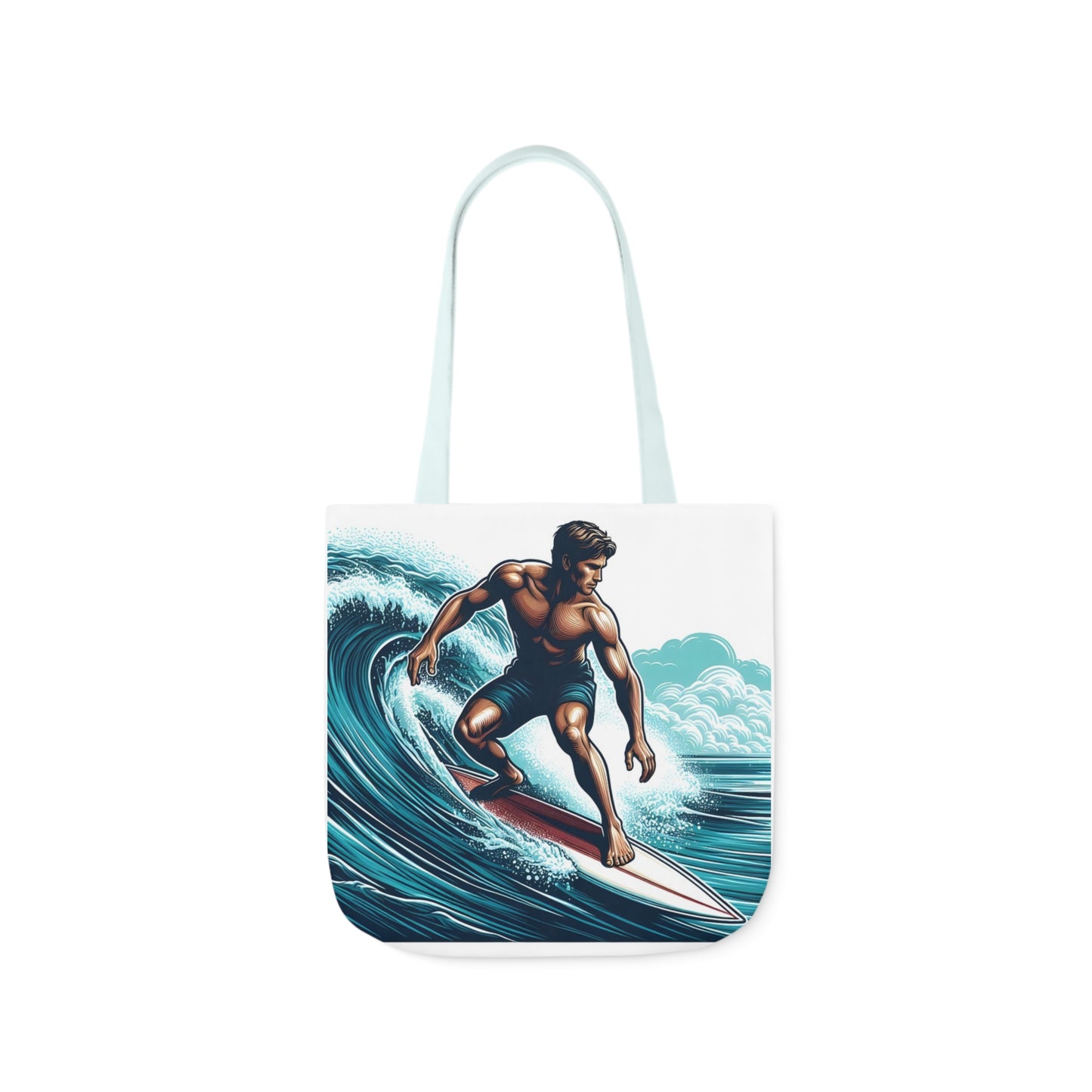 Surfer - Canvas Tote Bag, 5-Color Straps