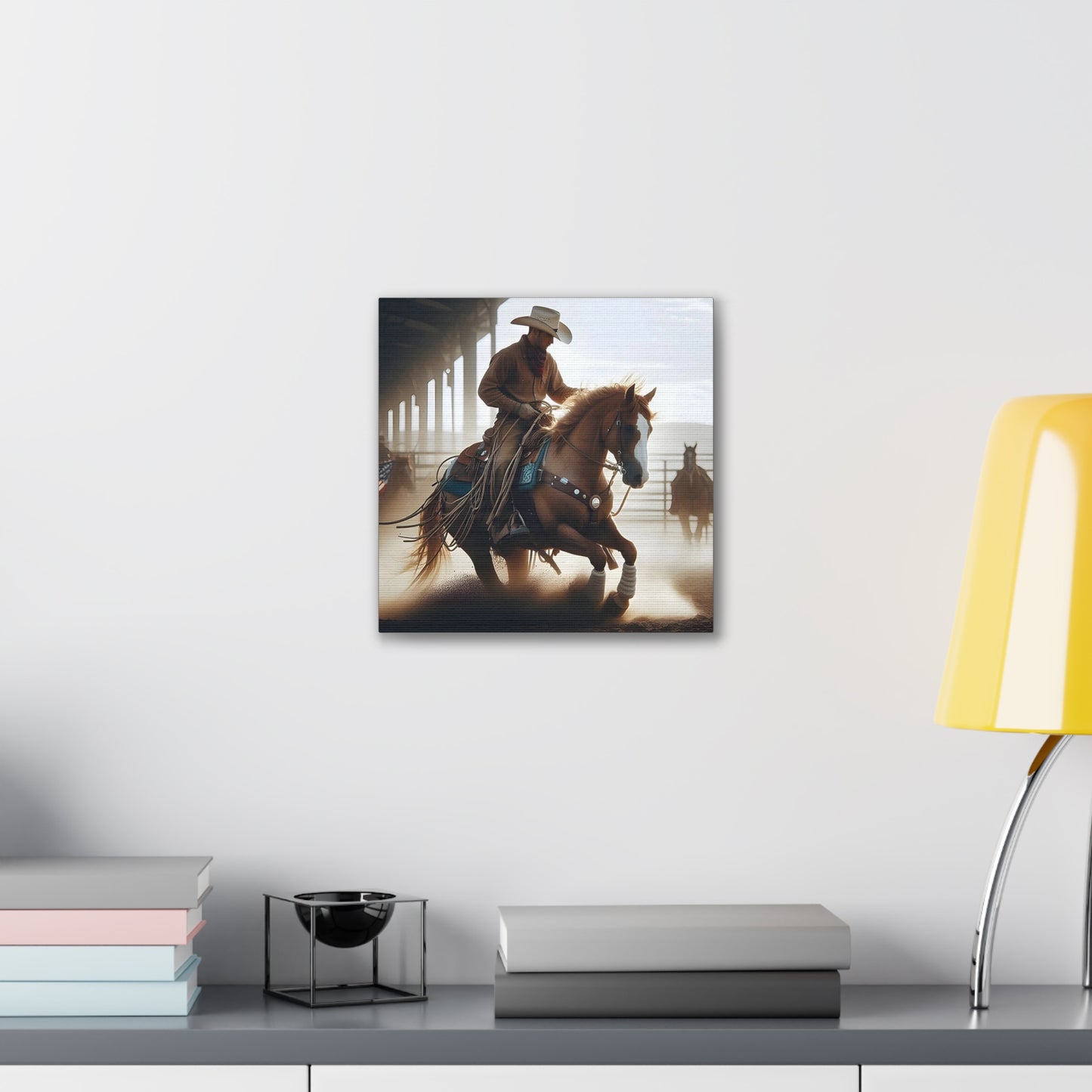 Cutting Horse - Canvas Stretched, 0.75" - 2026 Wall Art - Americana