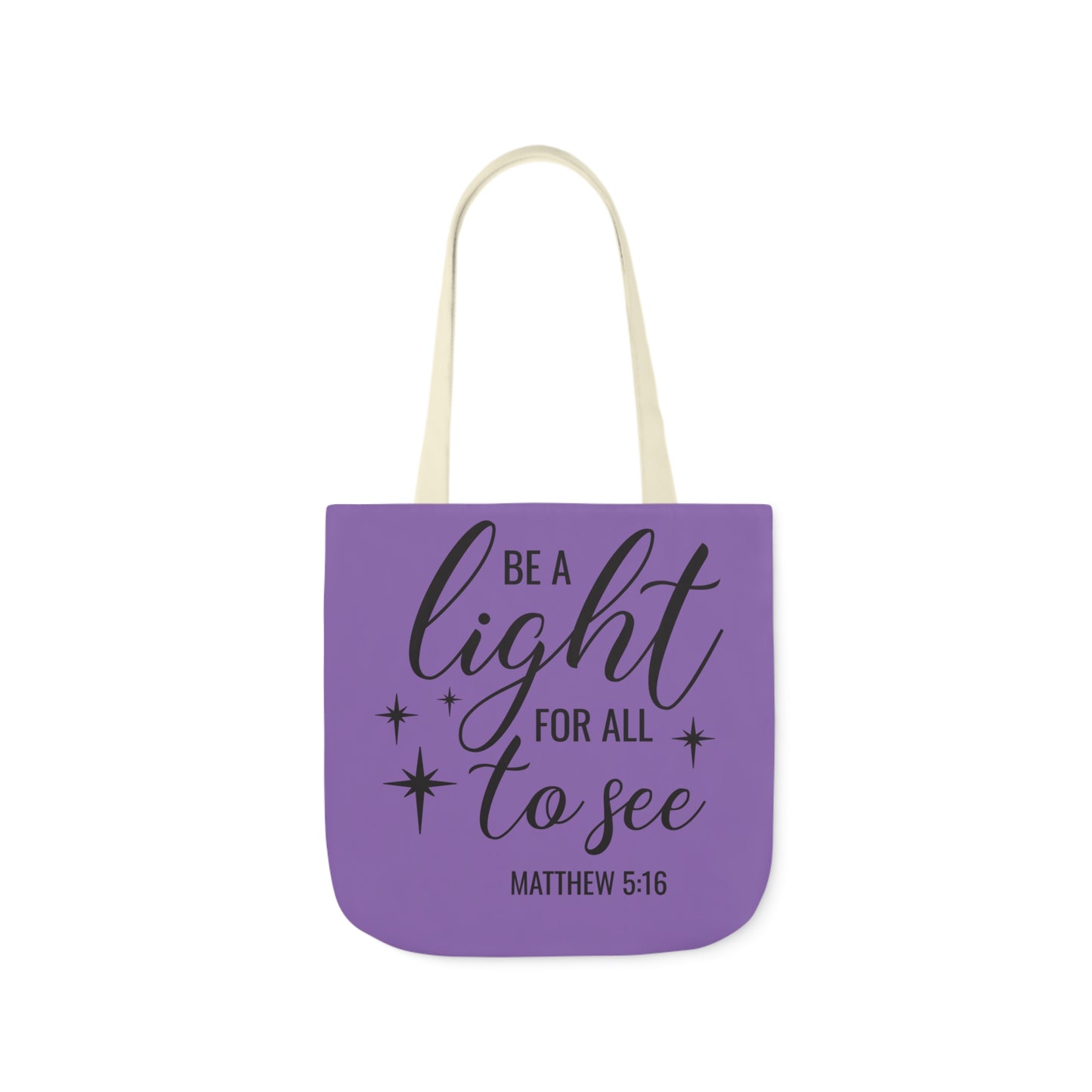 Be a light - Canvas Tote Bag, 5-Color Straps - Religion