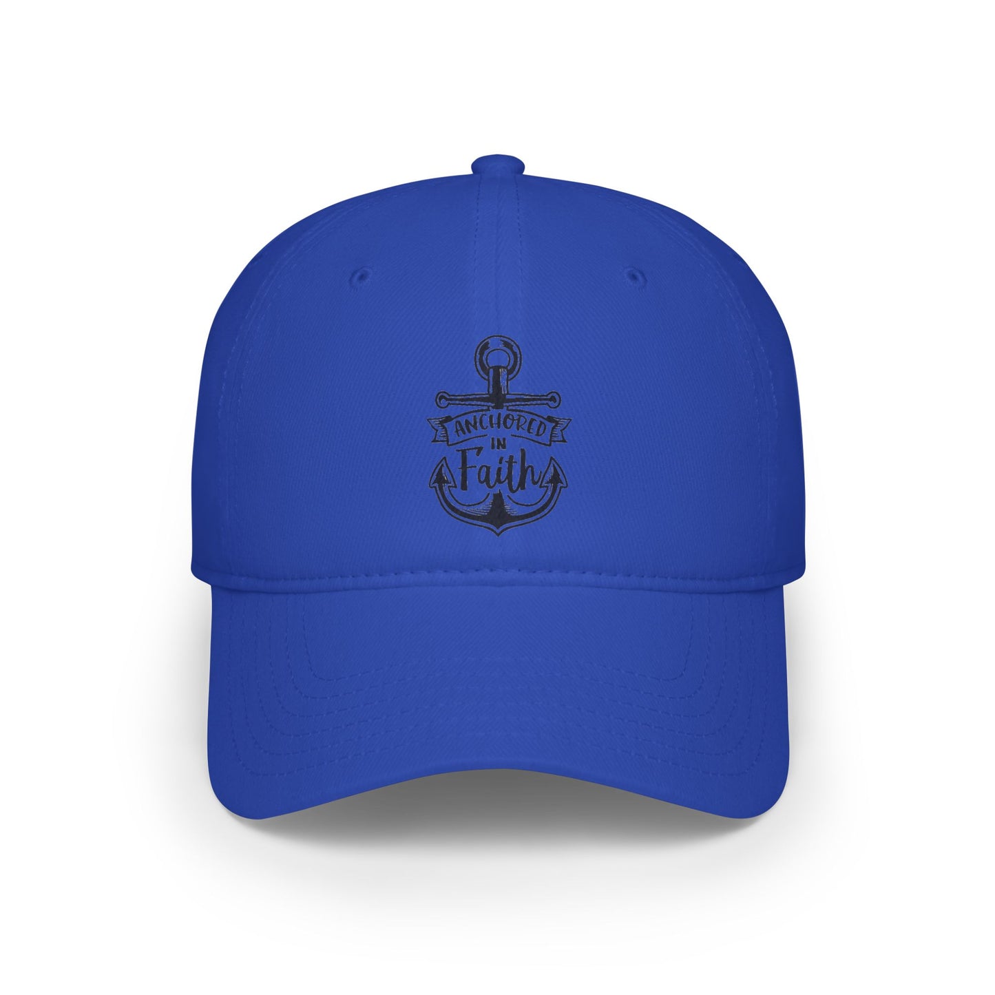 Anchored in Faith - Low Profile Ball Cap - Religion