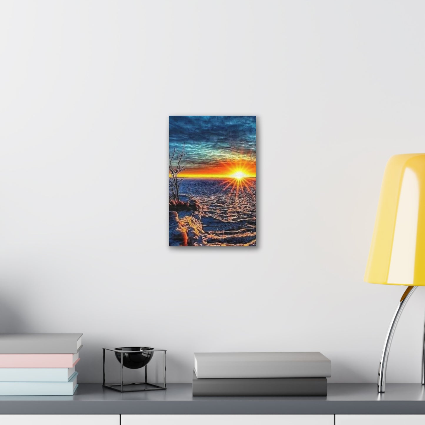 Sunrise on the Ocean - Canvas Stretched, 0.75"