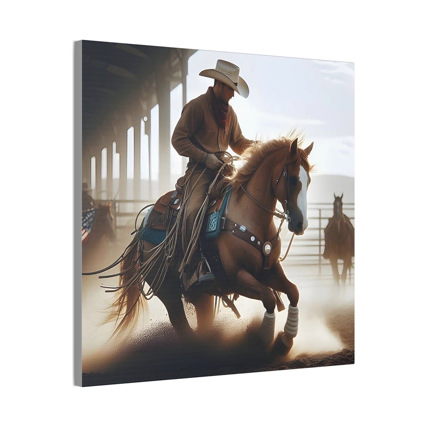 Cutting Horse - Canvas Stretched, 0.75" - 2026 Wall Art - Americana