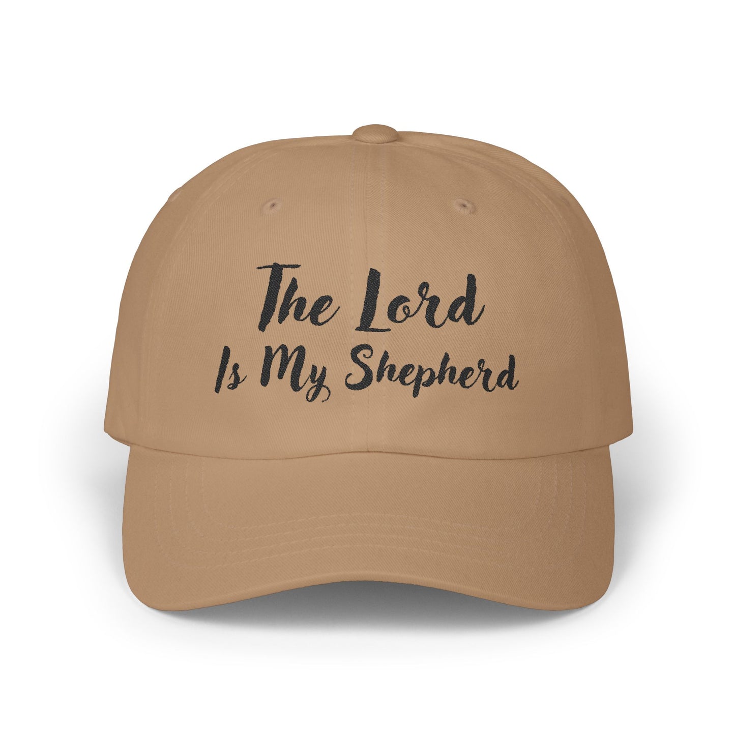 The Lord is My Shepherd in Black - Embroidered - Classic Dad Baseball Cap - Easter - Mother's Day - Father's Day