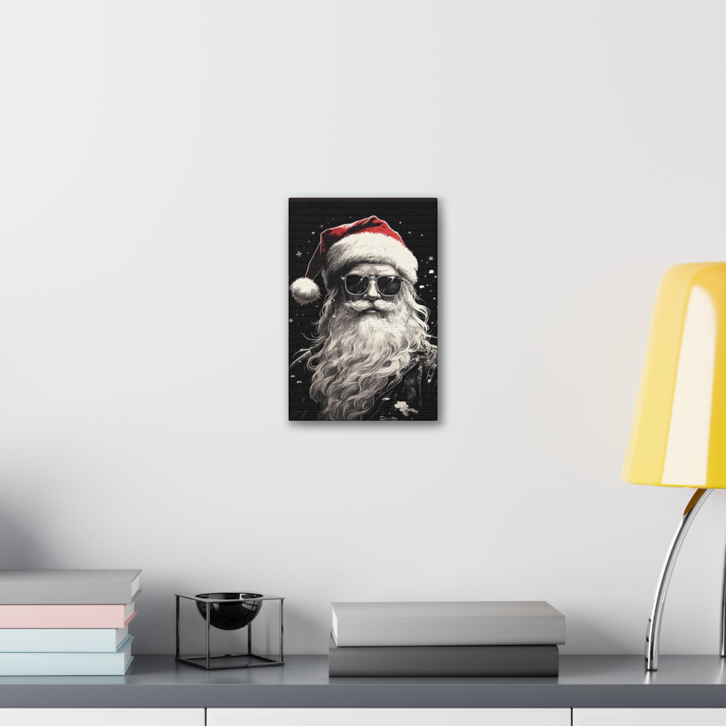 Hip Santa - Canvas Stretched, 0.75" - Christmas