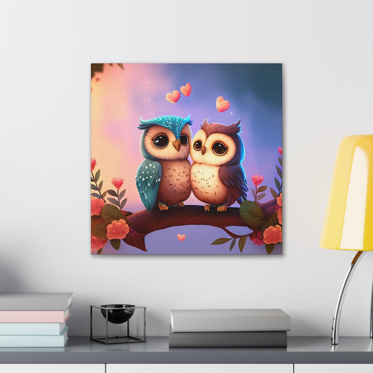 Love Birds - Canvas Stretched, 0.75"