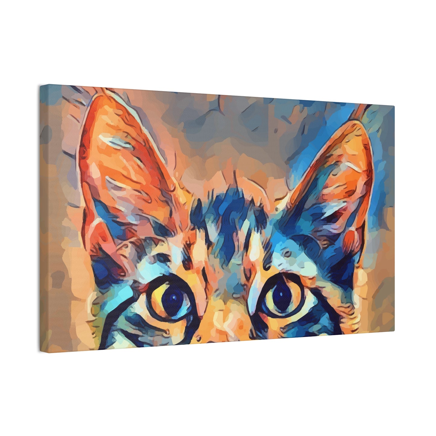 Spying Kitty - Canvas Stretched, 0.75"