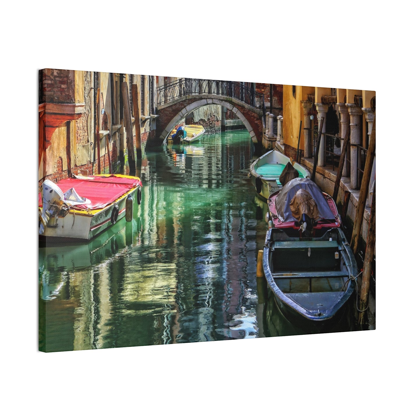 a-Venice Canal 1 - Canvas Stretched, 0.75"