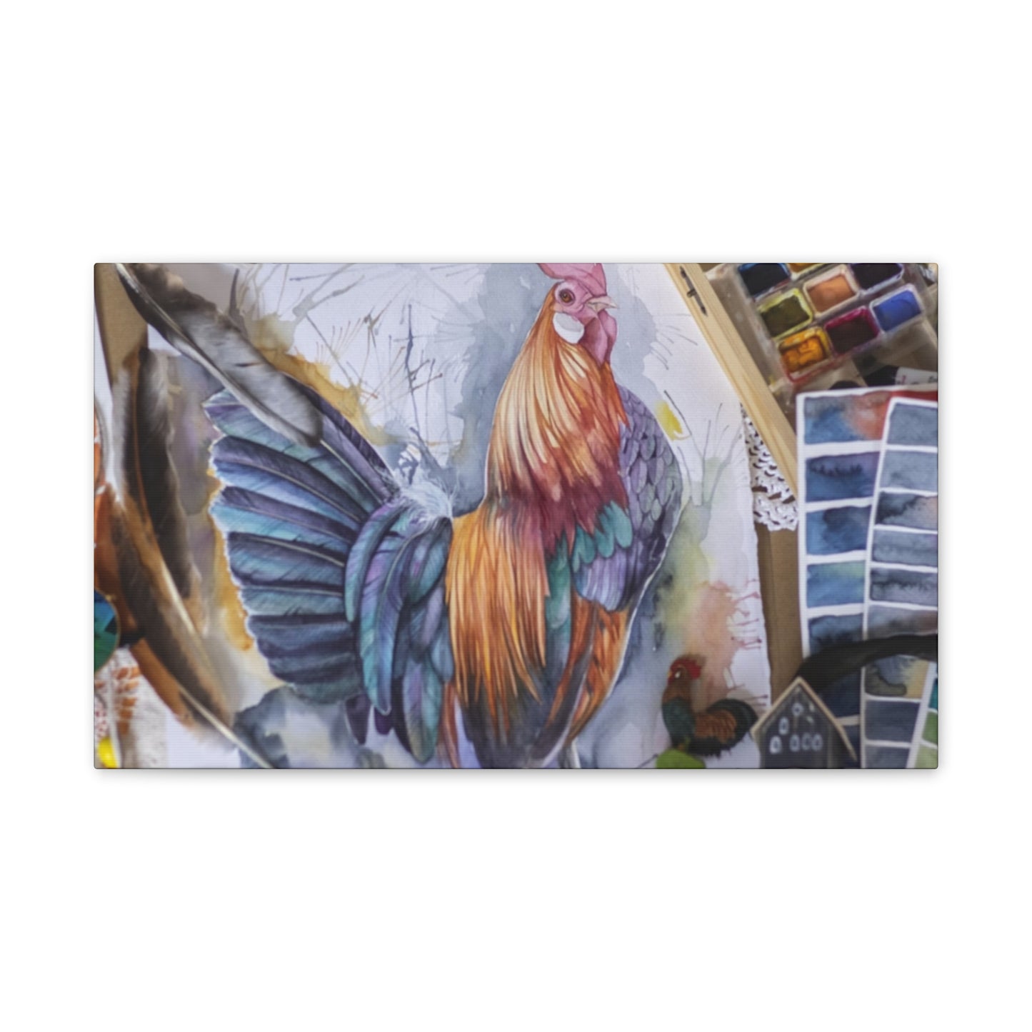 Rooster Art - Canvas Stretched, 0.75"