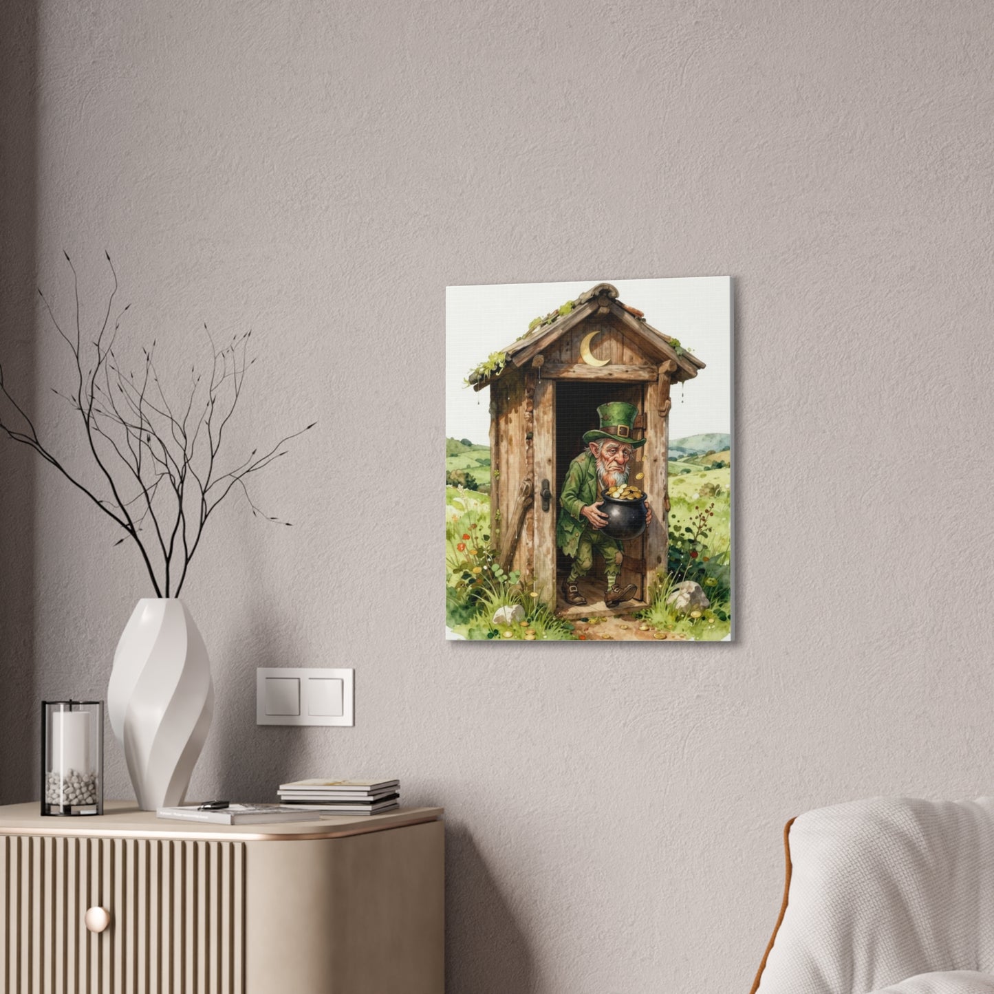 Leprechaun's Gold - Canvas Stretched, 0.75" - Wall Art - 2026 - Bathroom Humor
